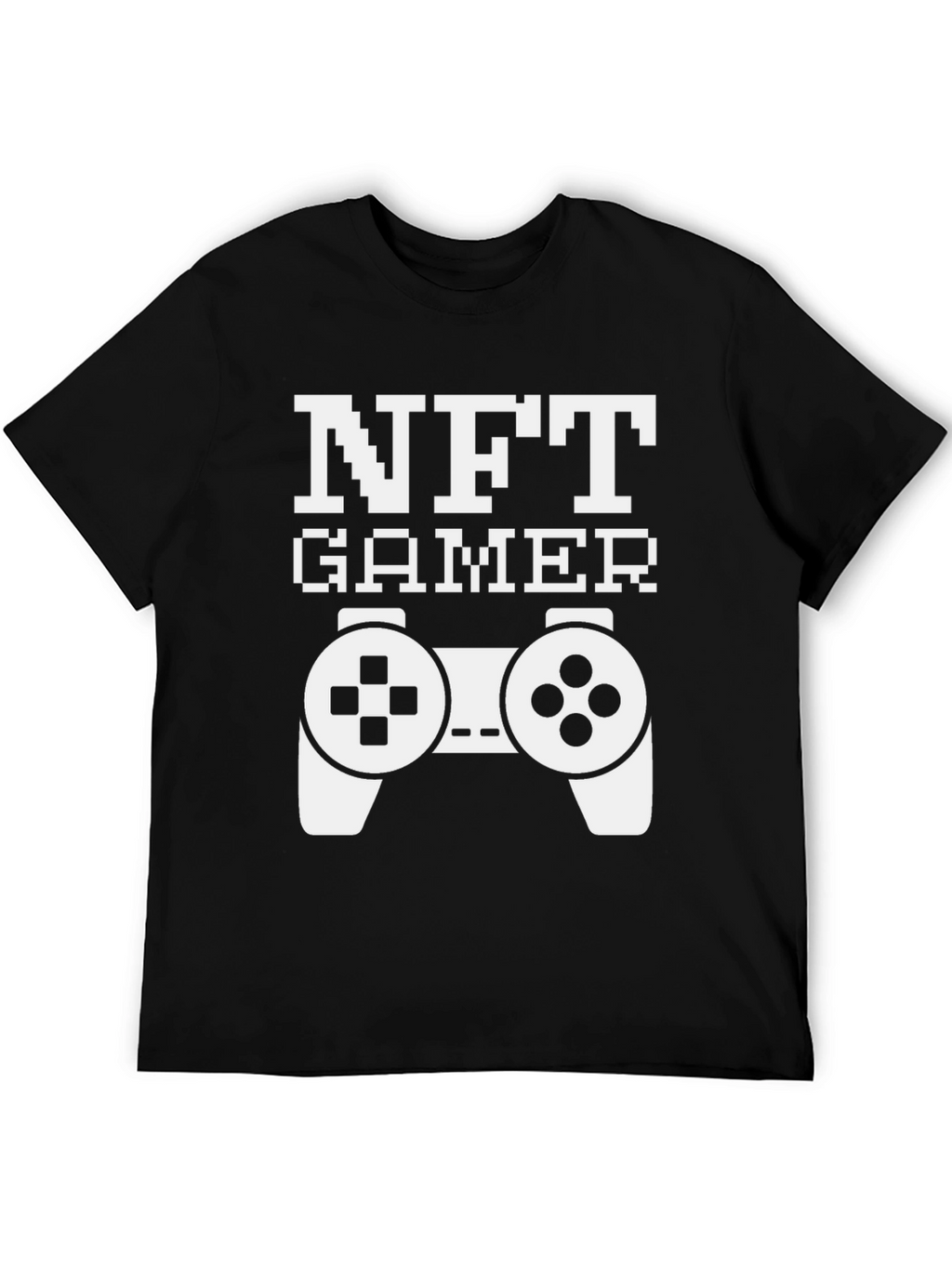 NFT Gamer Black T-Shirt with Controller Design