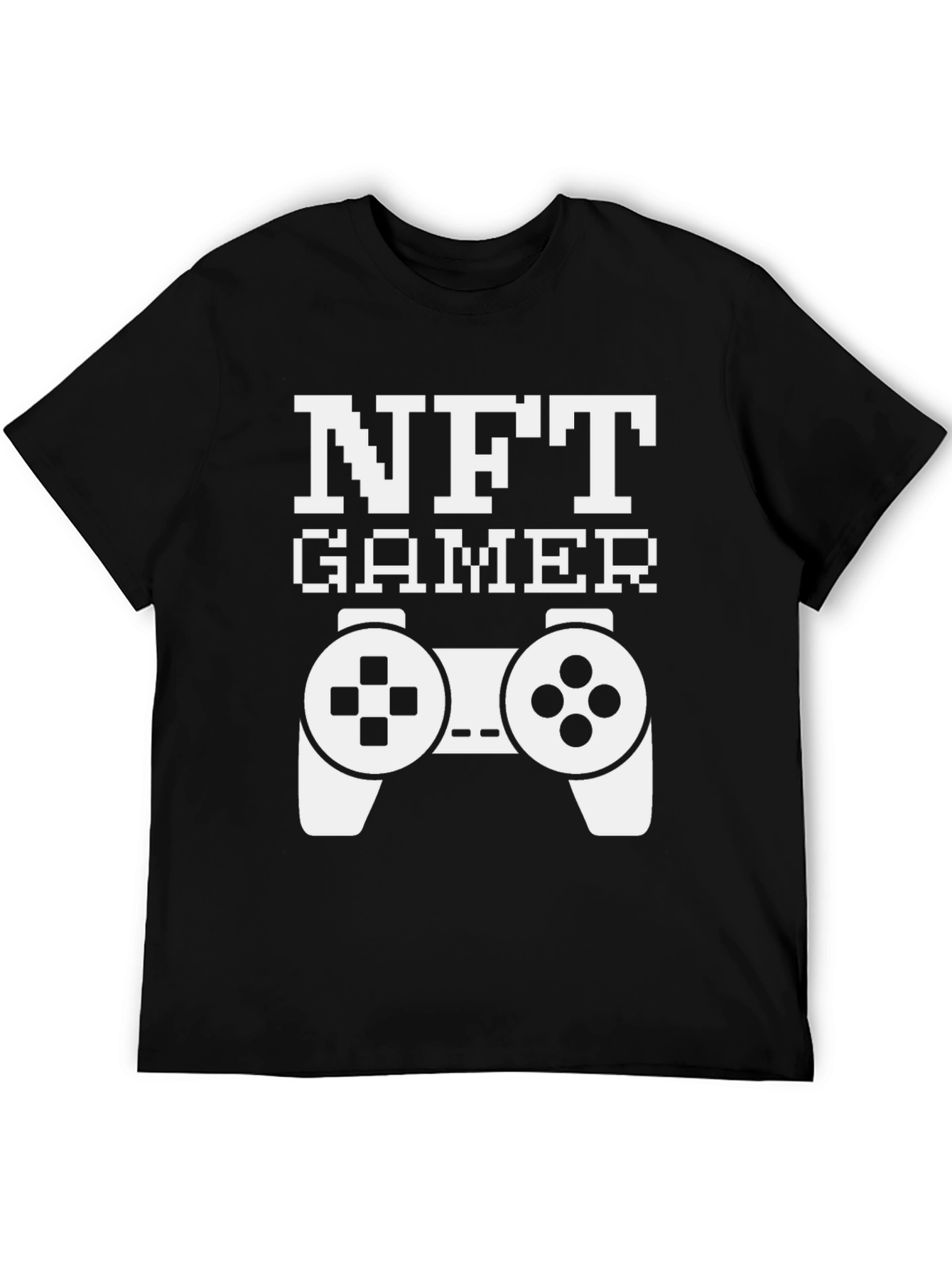 NFT Gamer Black T-Shirt with Controller Design