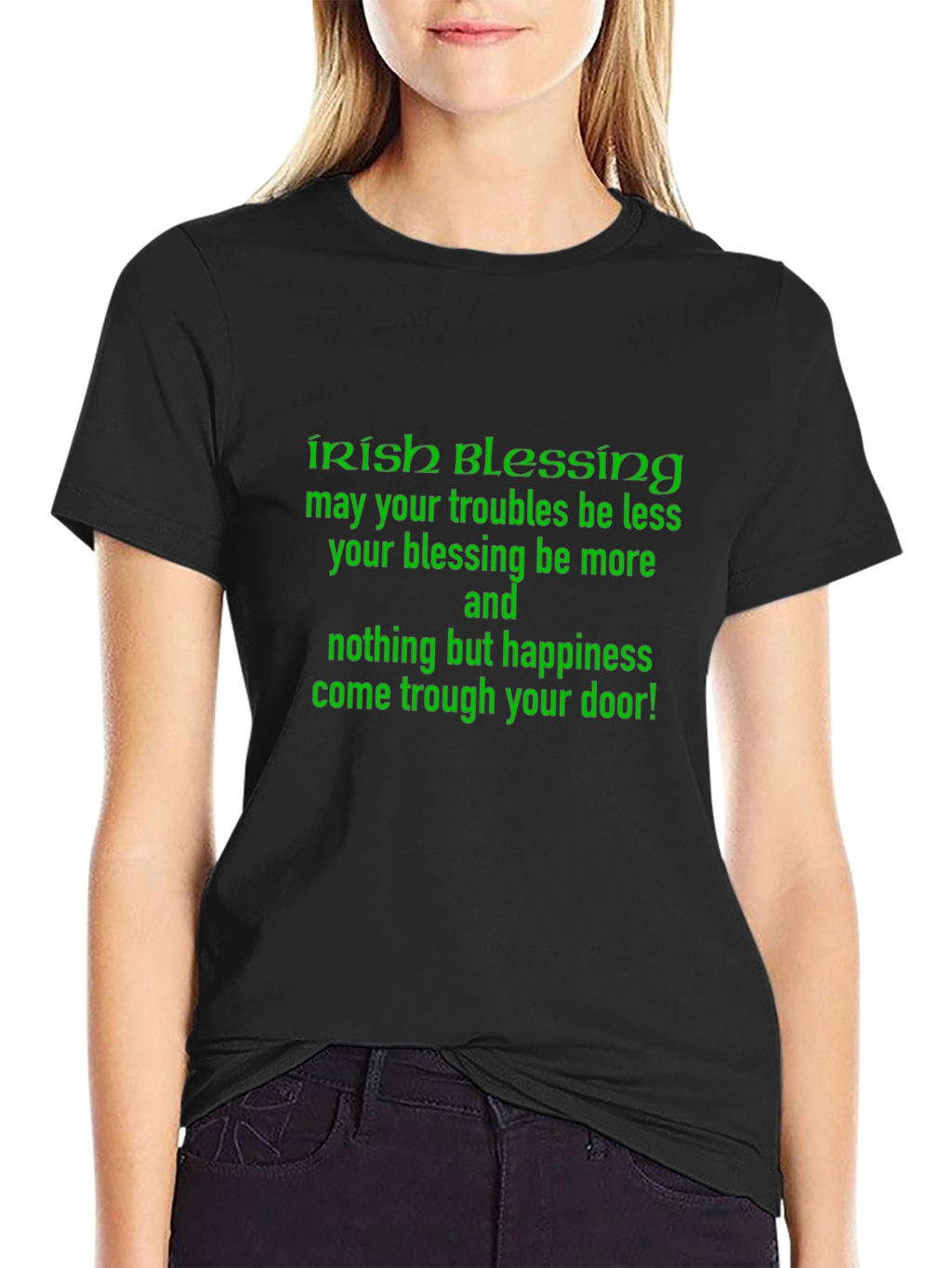 Irish Blessing Graphic Tee - Black