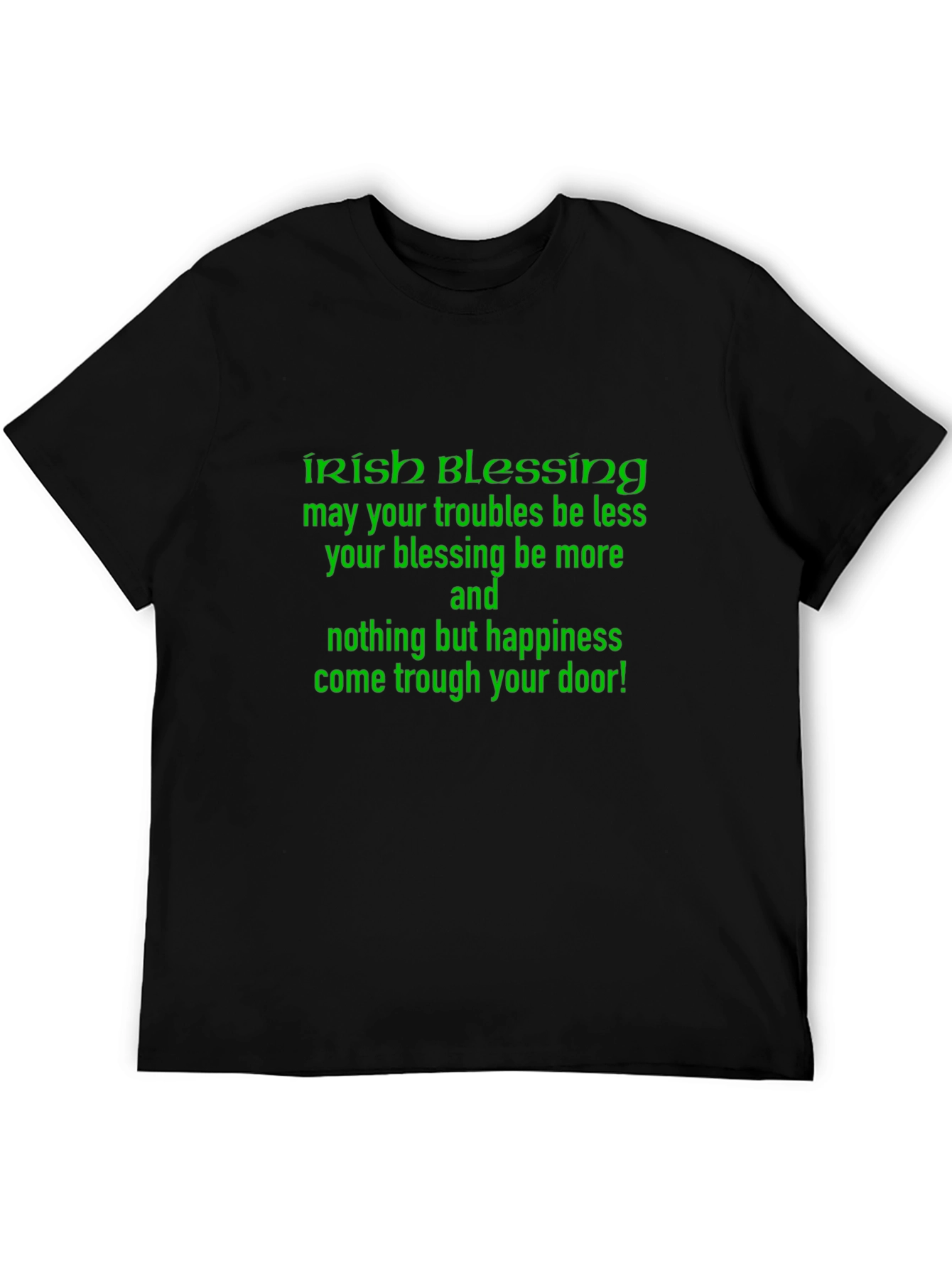 Irish Blessing Graphic Tee - Black
