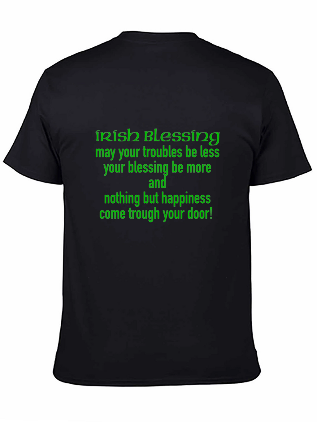 Irish Blessing Graphic Tee - Black