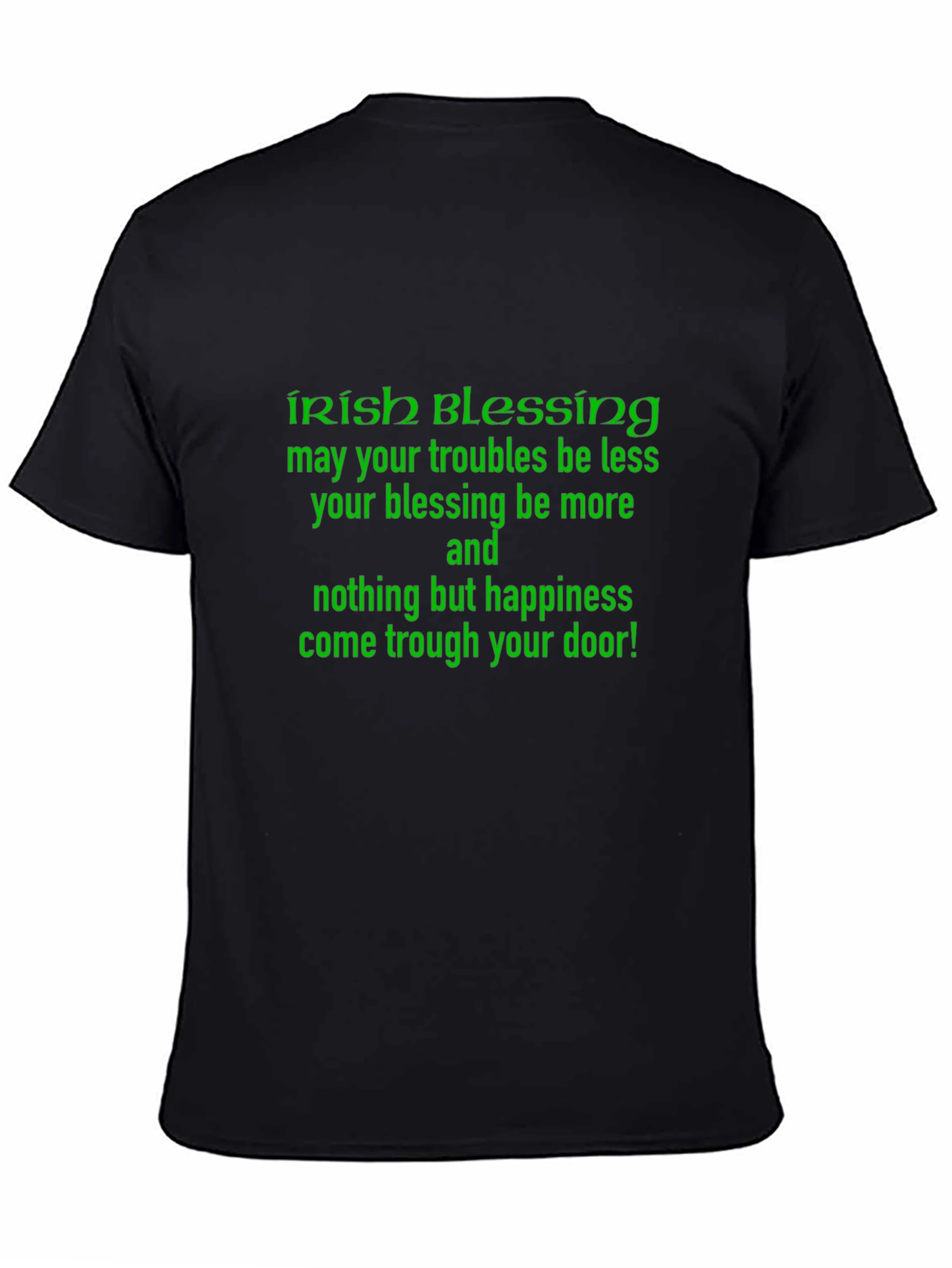 Irish Blessing Graphic Tee - Black