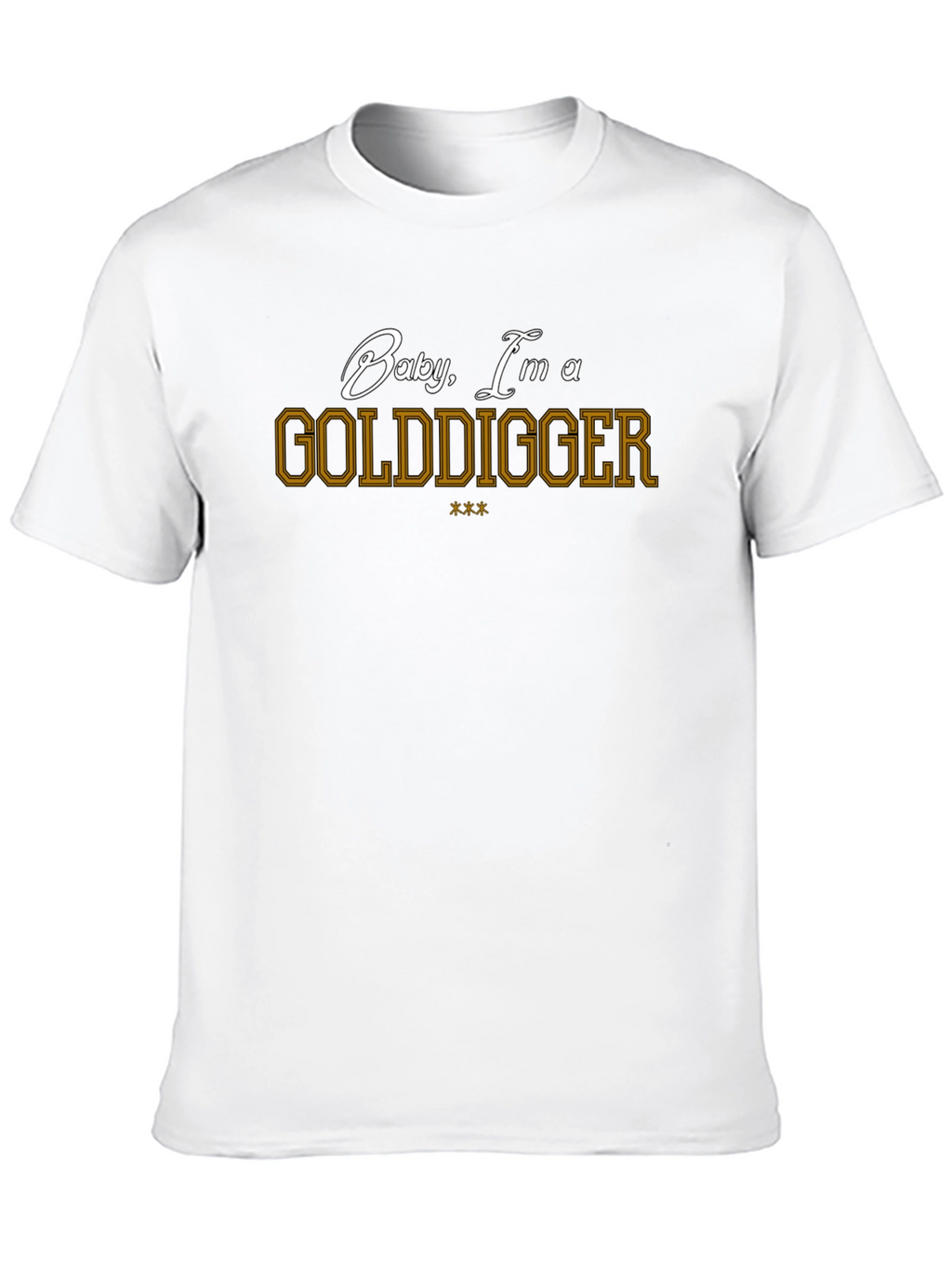 Golddigger Statement Graphic Tee - Mens Short Sleeve
