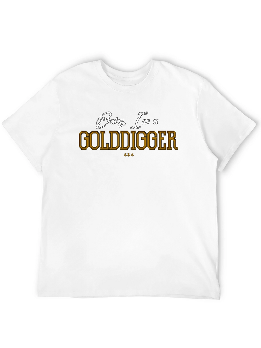 Golddigger Statement Graphic Tee - Mens Short Sleeve