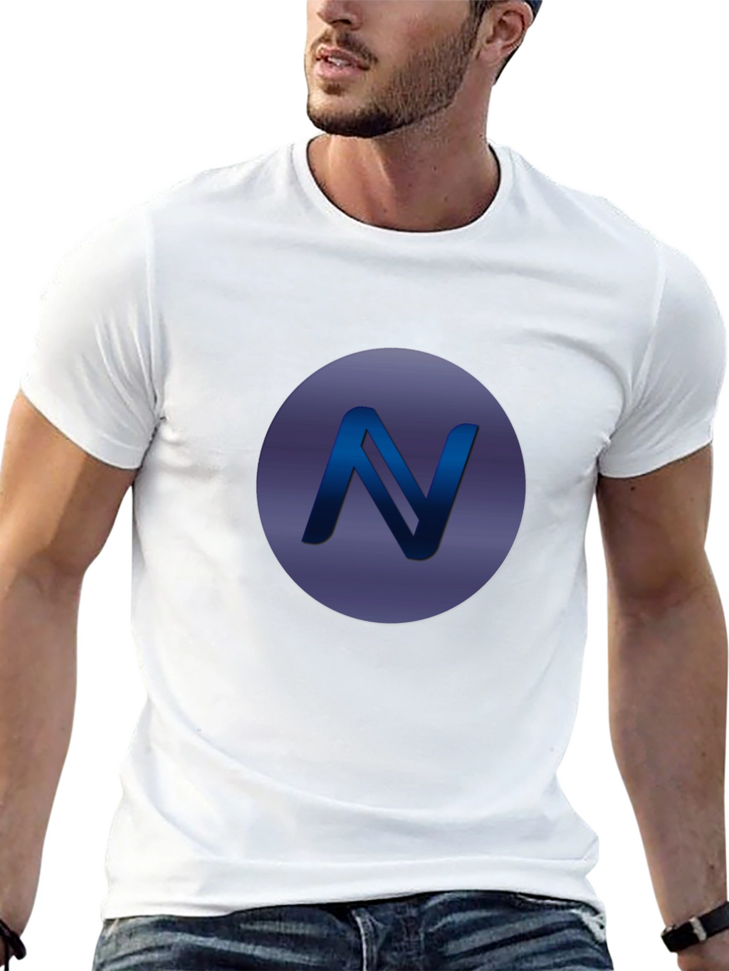 Modern N Logo Black T-Shirt
