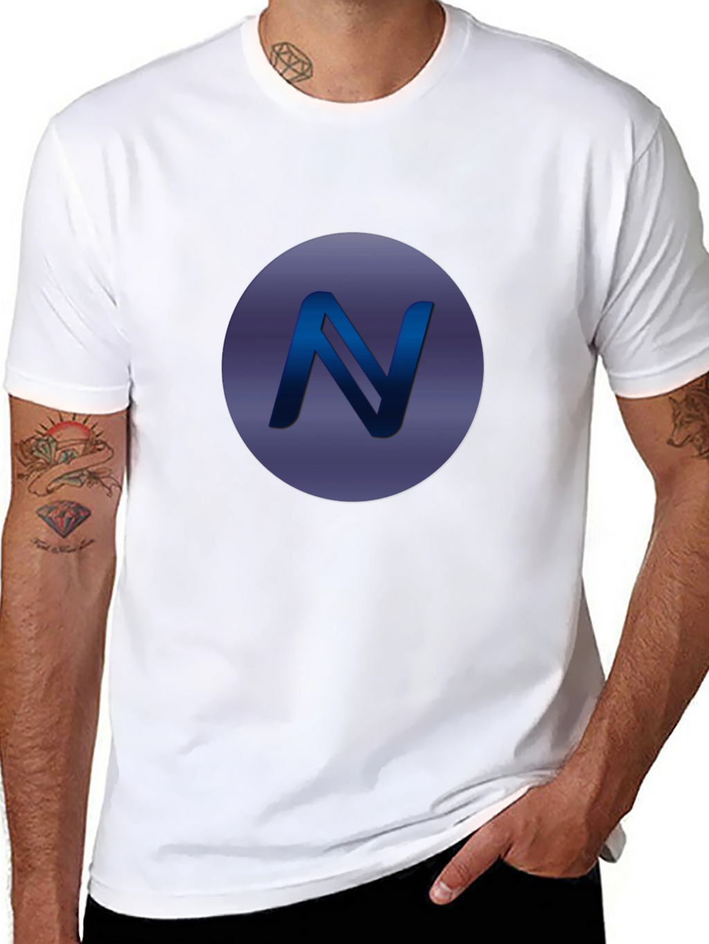 Modern N Logo Black T-Shirt