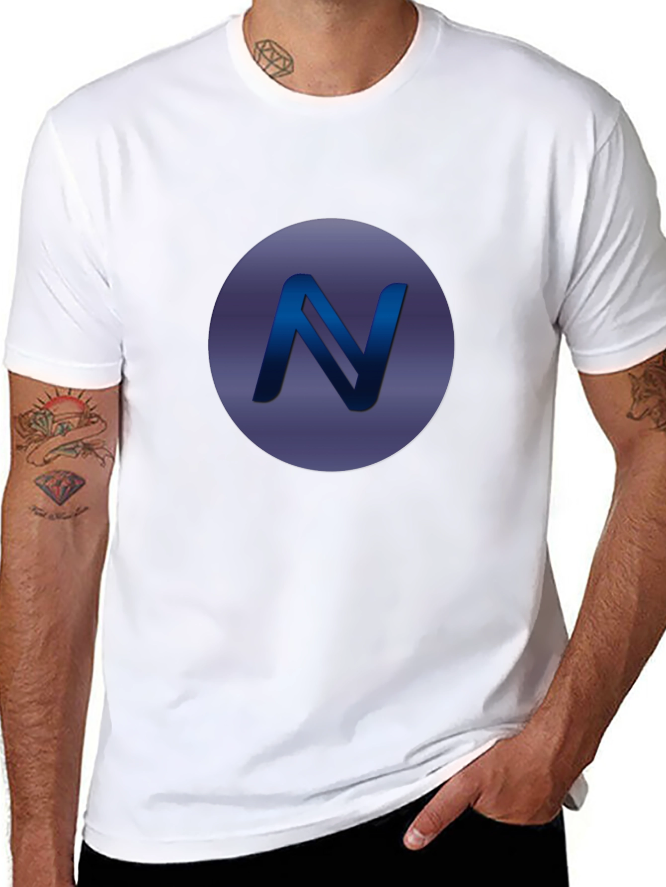 Modern N Logo Black T-Shirt