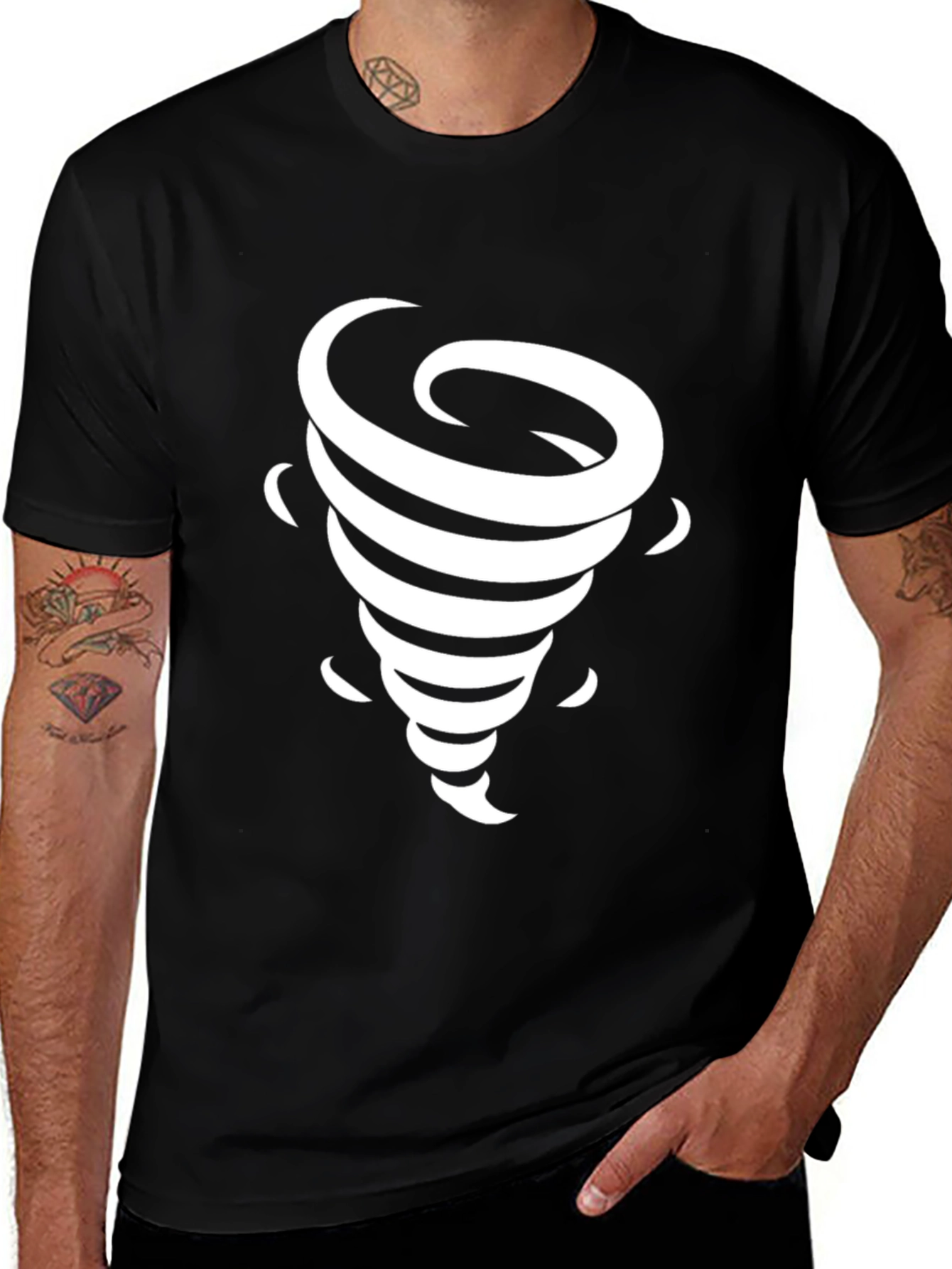 Tornado Graphic T-Shirt - Stylish & Unique Design