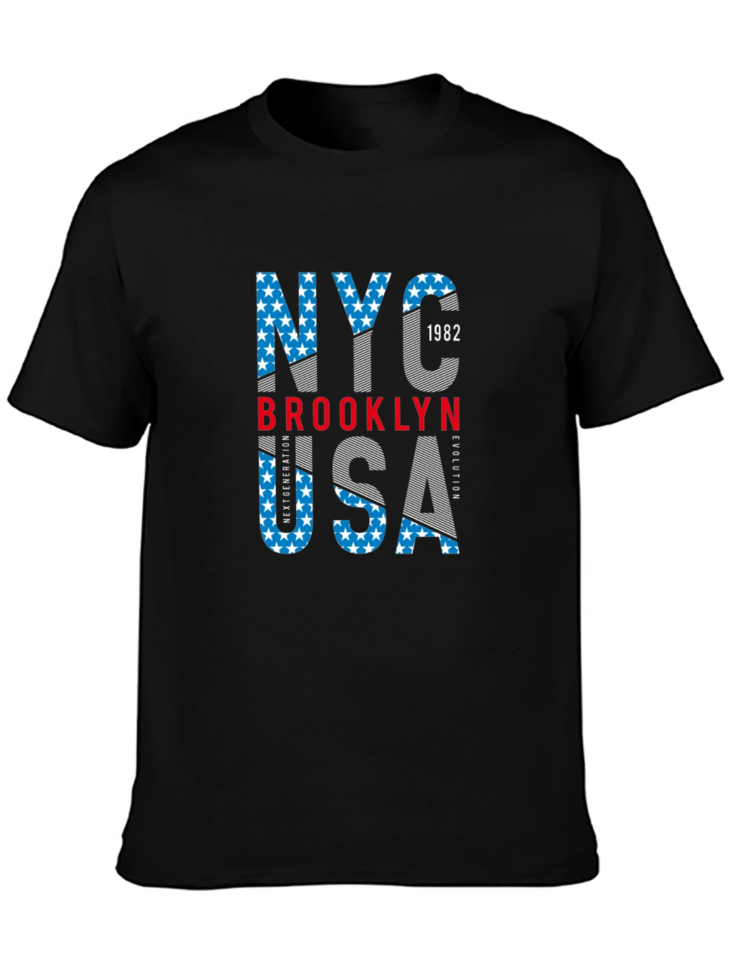 NYC Brooklyn USA Graphic Print T-Shirt