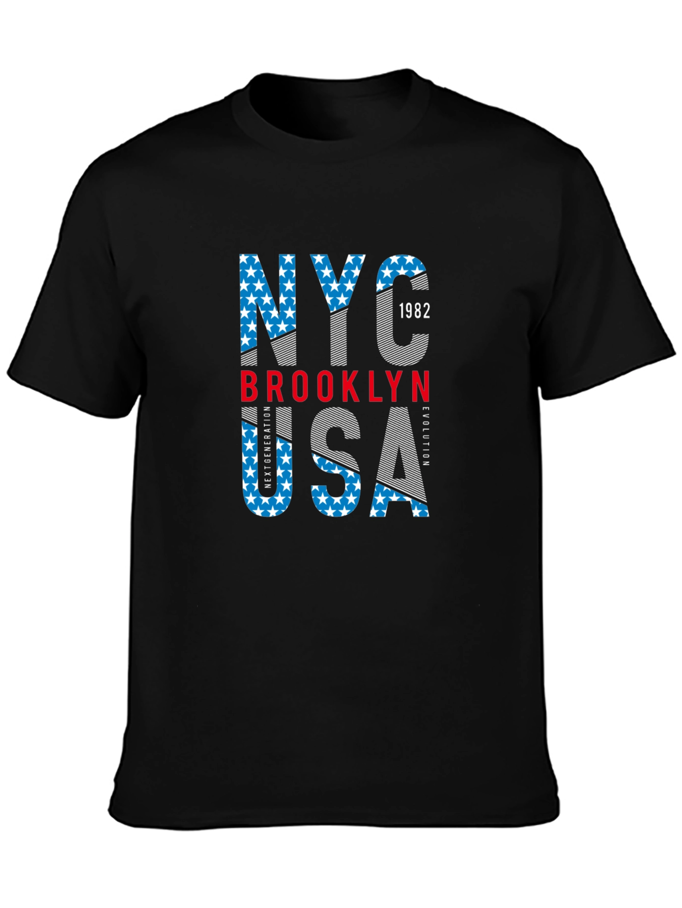 NYC Brooklyn USA Graphic Print T-Shirt