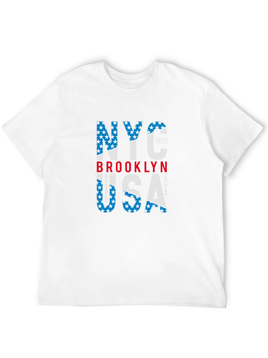 NYC Brooklyn USA Graphic Print T-Shirt