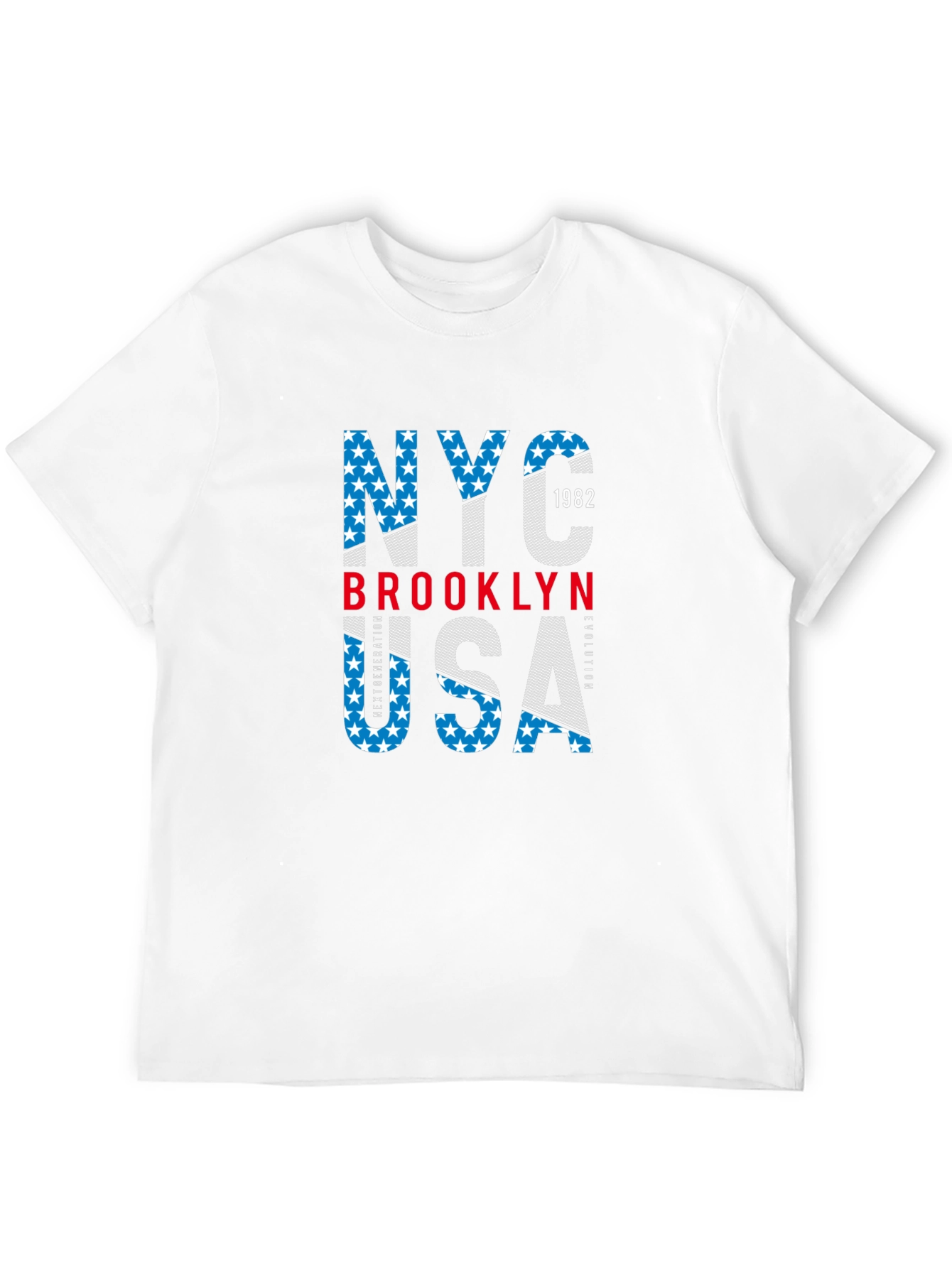 NYC Brooklyn USA Graphic Print T-Shirt