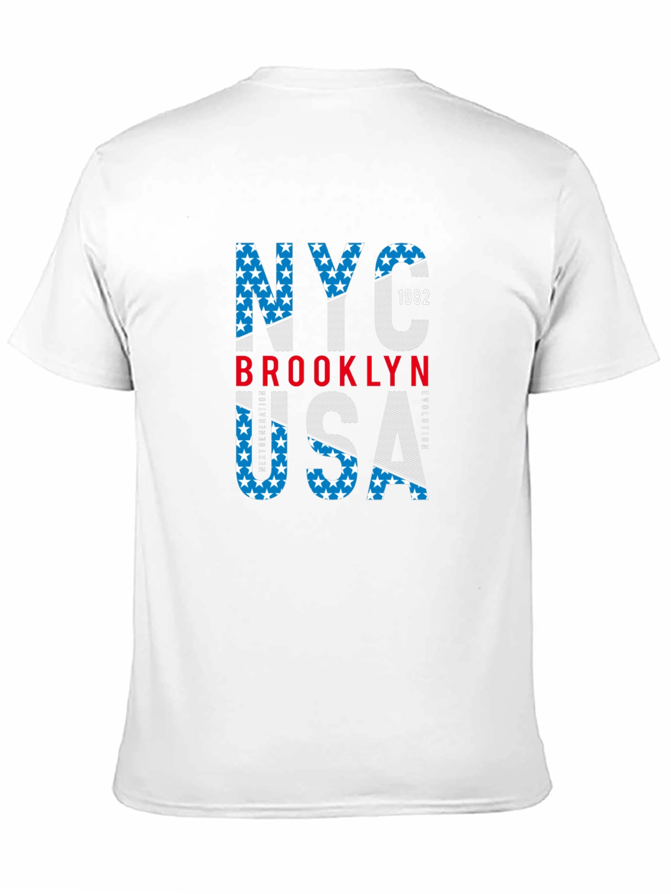 NYC Brooklyn USA Graphic Print T-Shirt