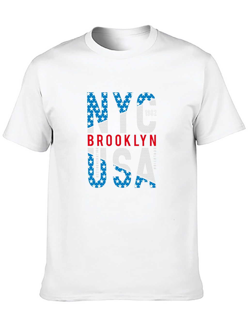 NYC Brooklyn USA Graphic Print T-Shirt