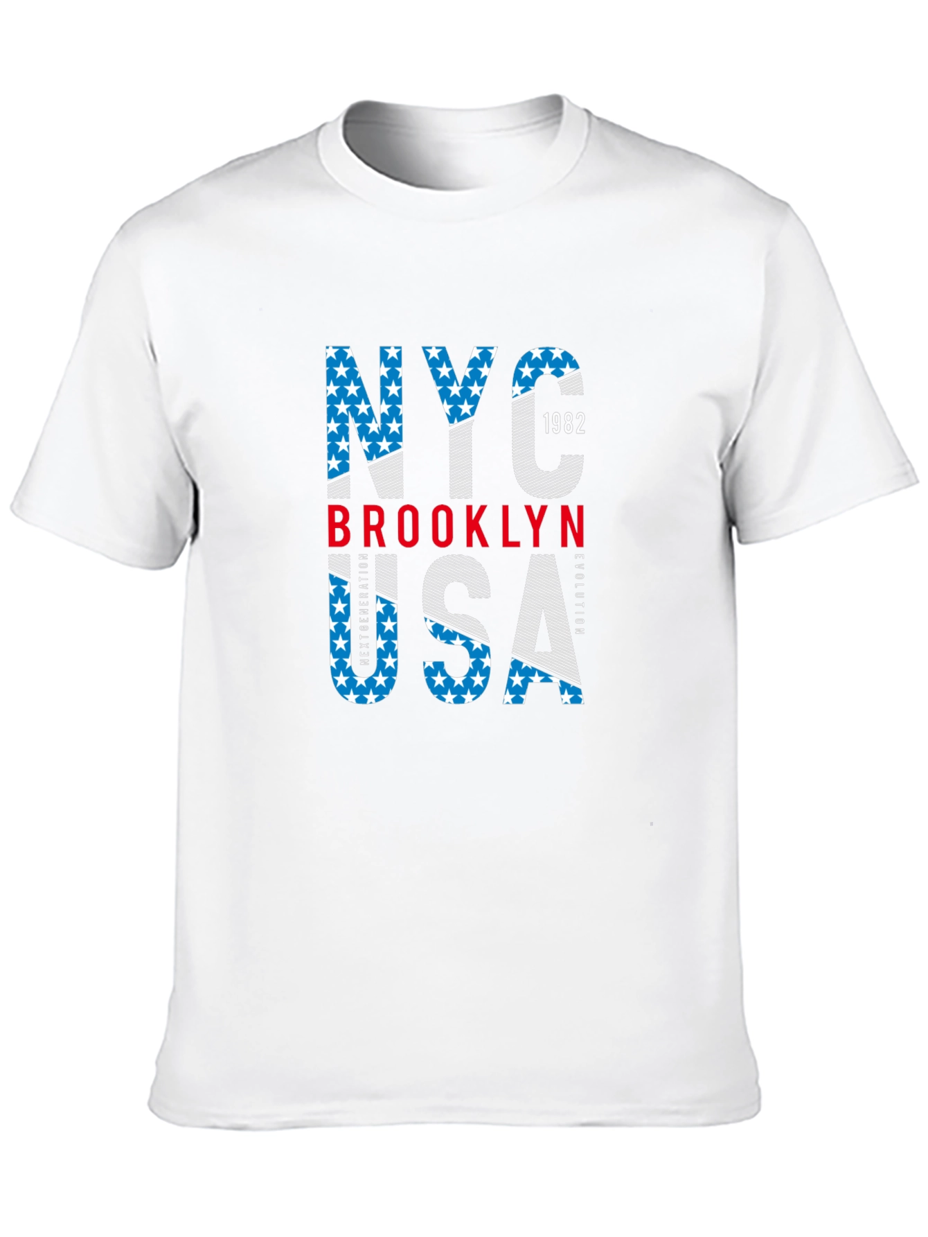 NYC Brooklyn USA Graphic Print T-Shirt