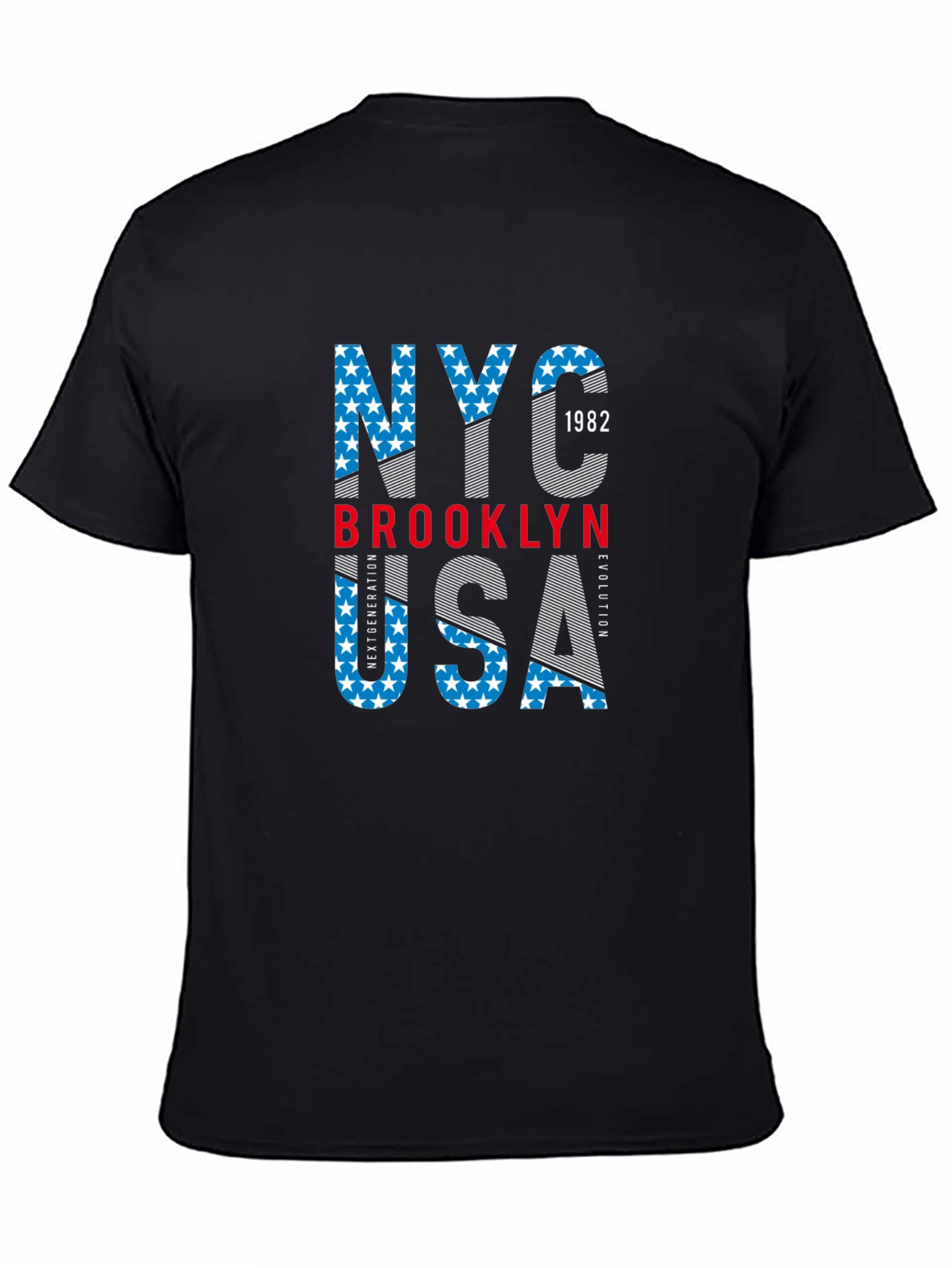 NYC Brooklyn USA Graphic Print T-Shirt