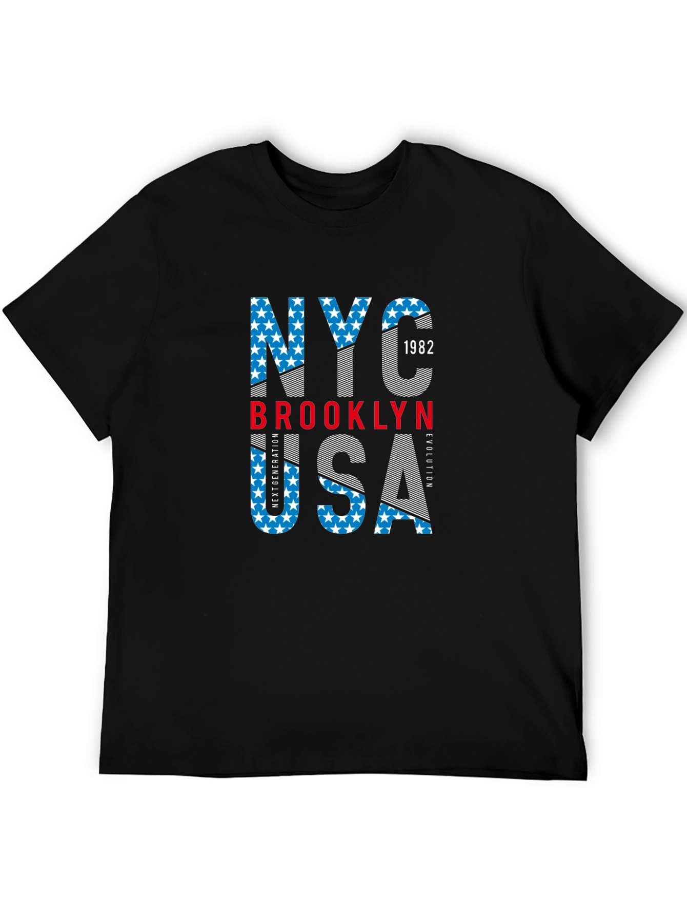 NYC Brooklyn USA Graphic Print T-Shirt
