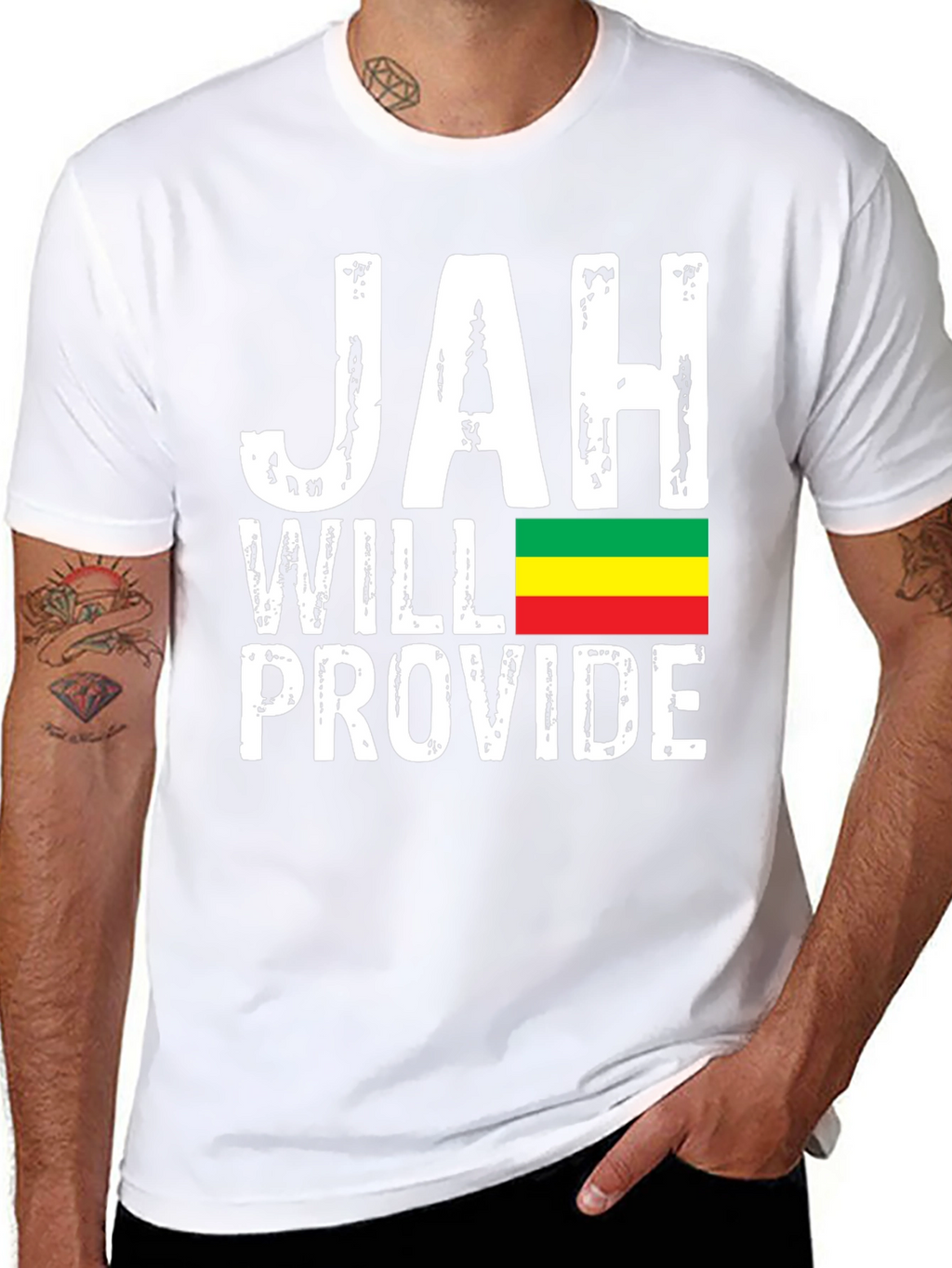 Jah Will Provide T-Shirt Rastafarian Reggae