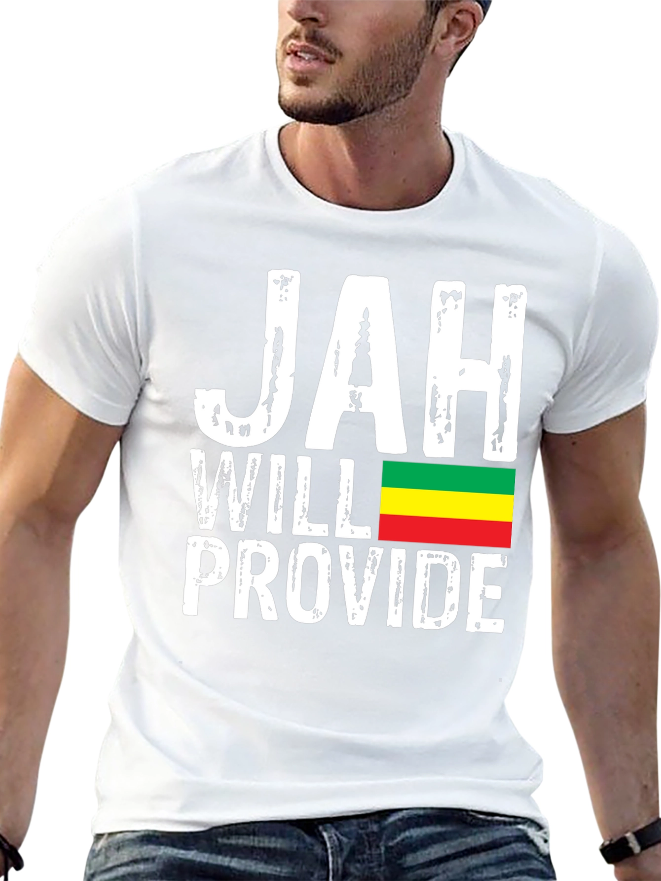 Jah Will Provide T-Shirt Rastafarian Reggae