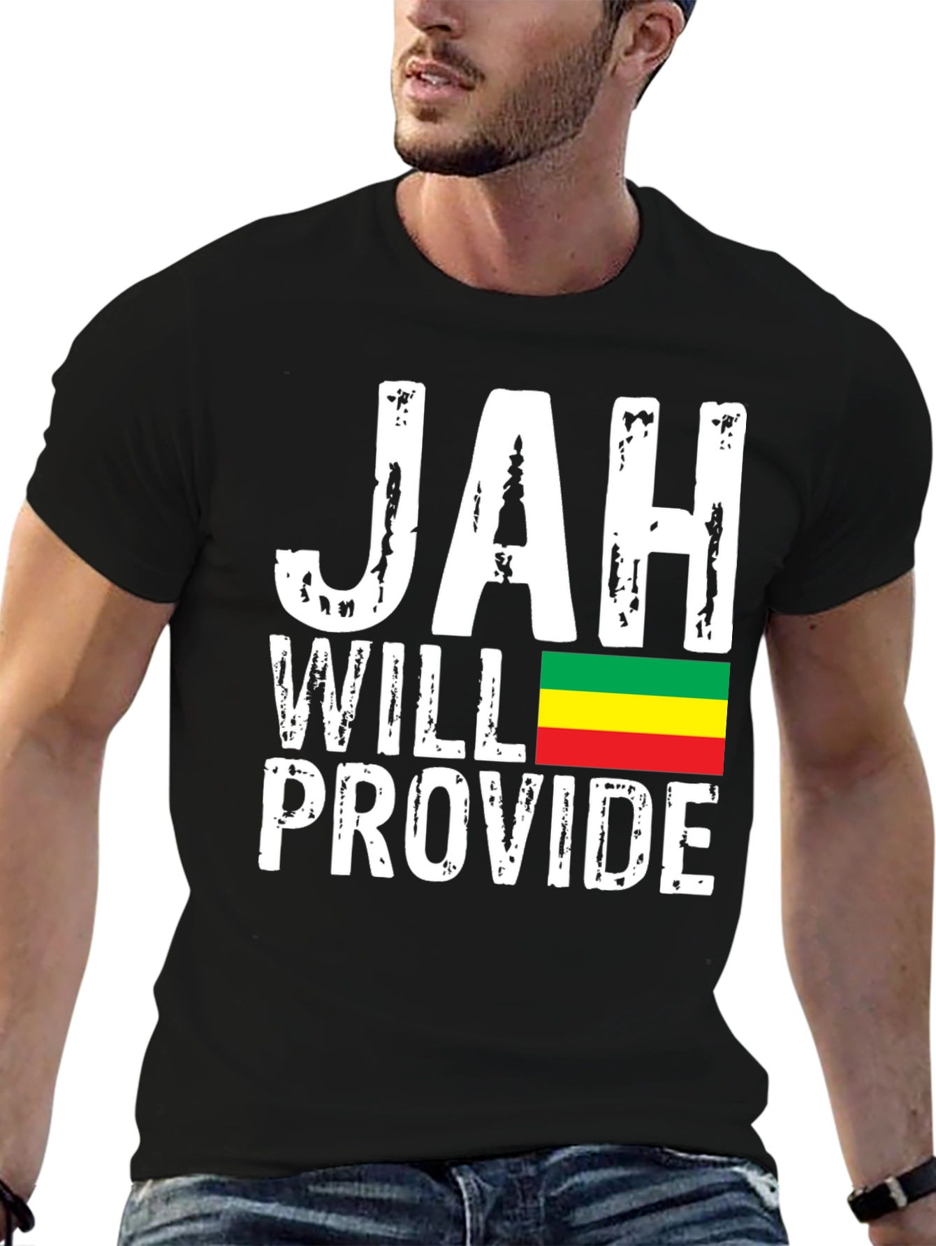 Jah Will Provide T-Shirt Rastafarian Reggae