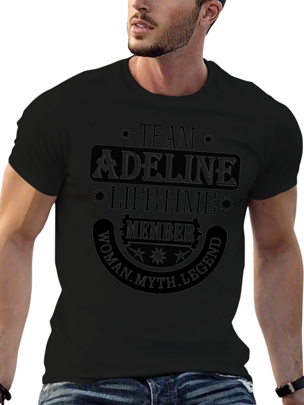 Team Adeline Lifetime Member T-Shirt - Woman Myth Legend