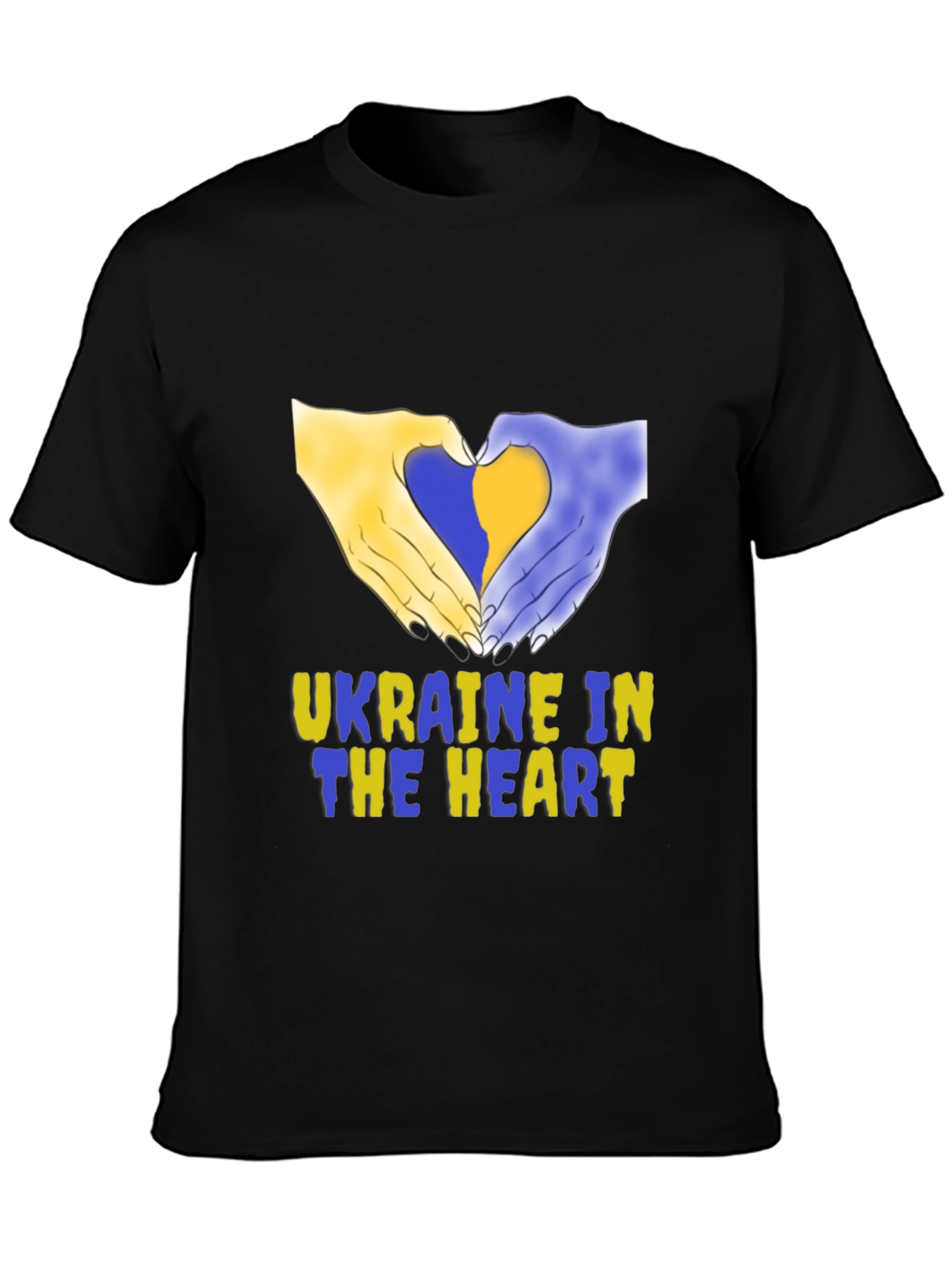 Ukraine in Heart T-Shirt - Support Ukraine