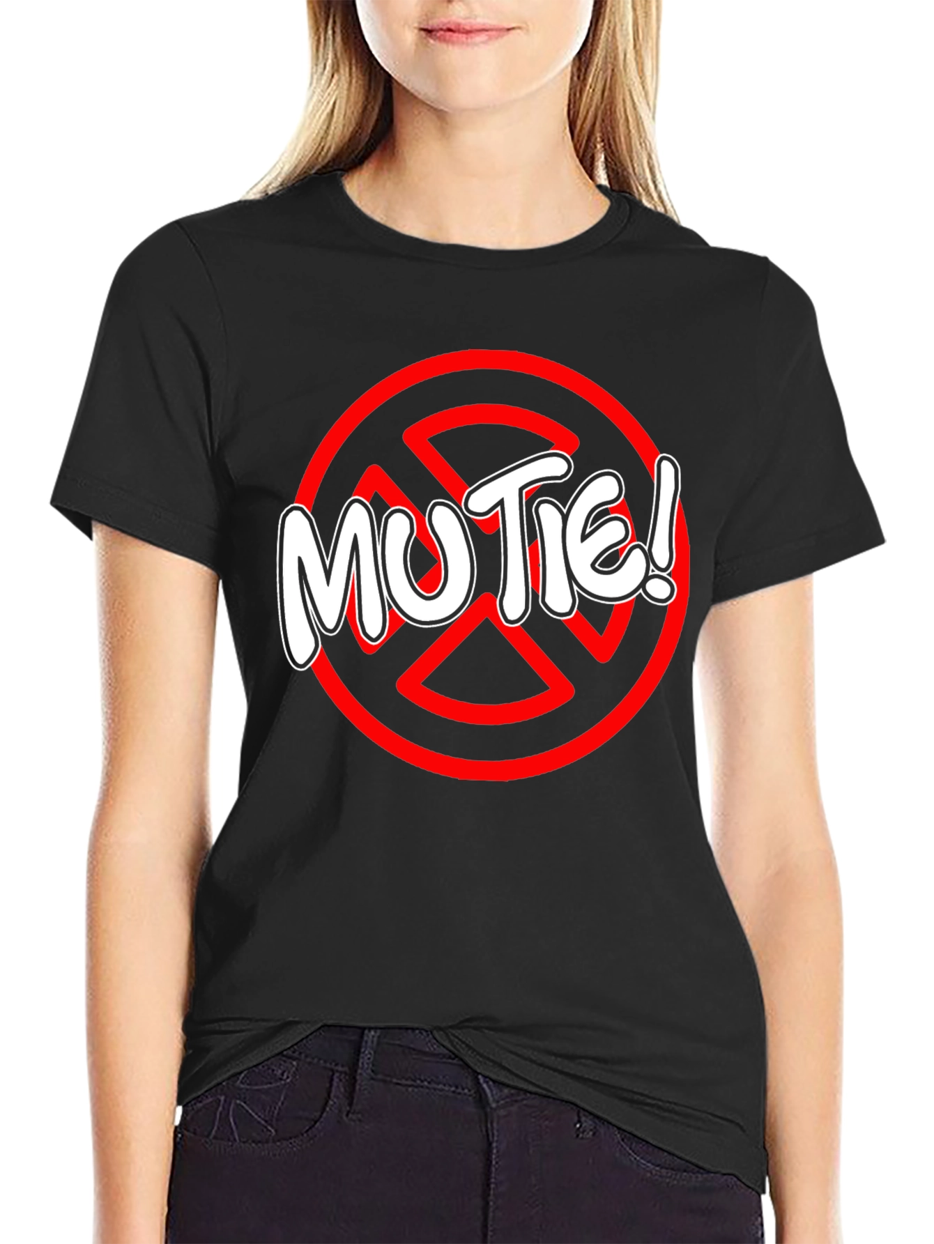 MUTE! Black Graphic Tee