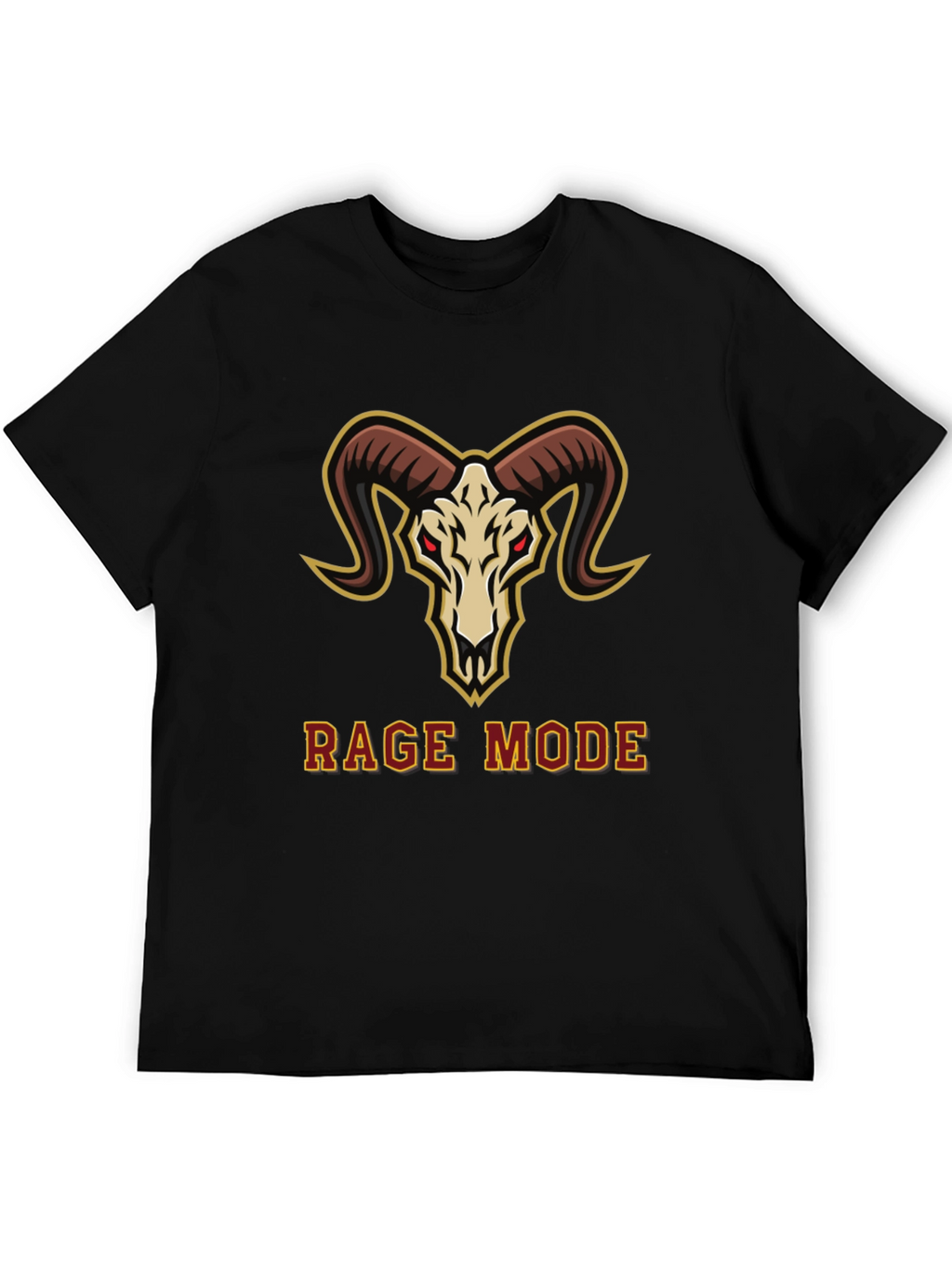 Rage Mode Ram Skull Graphic T-Shirt