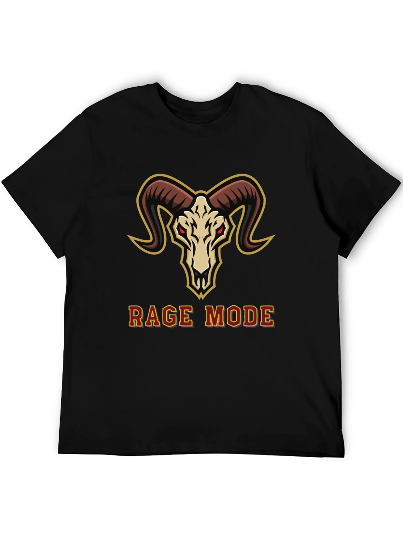 Rage Mode Ram Skull Graphic T-Shirt