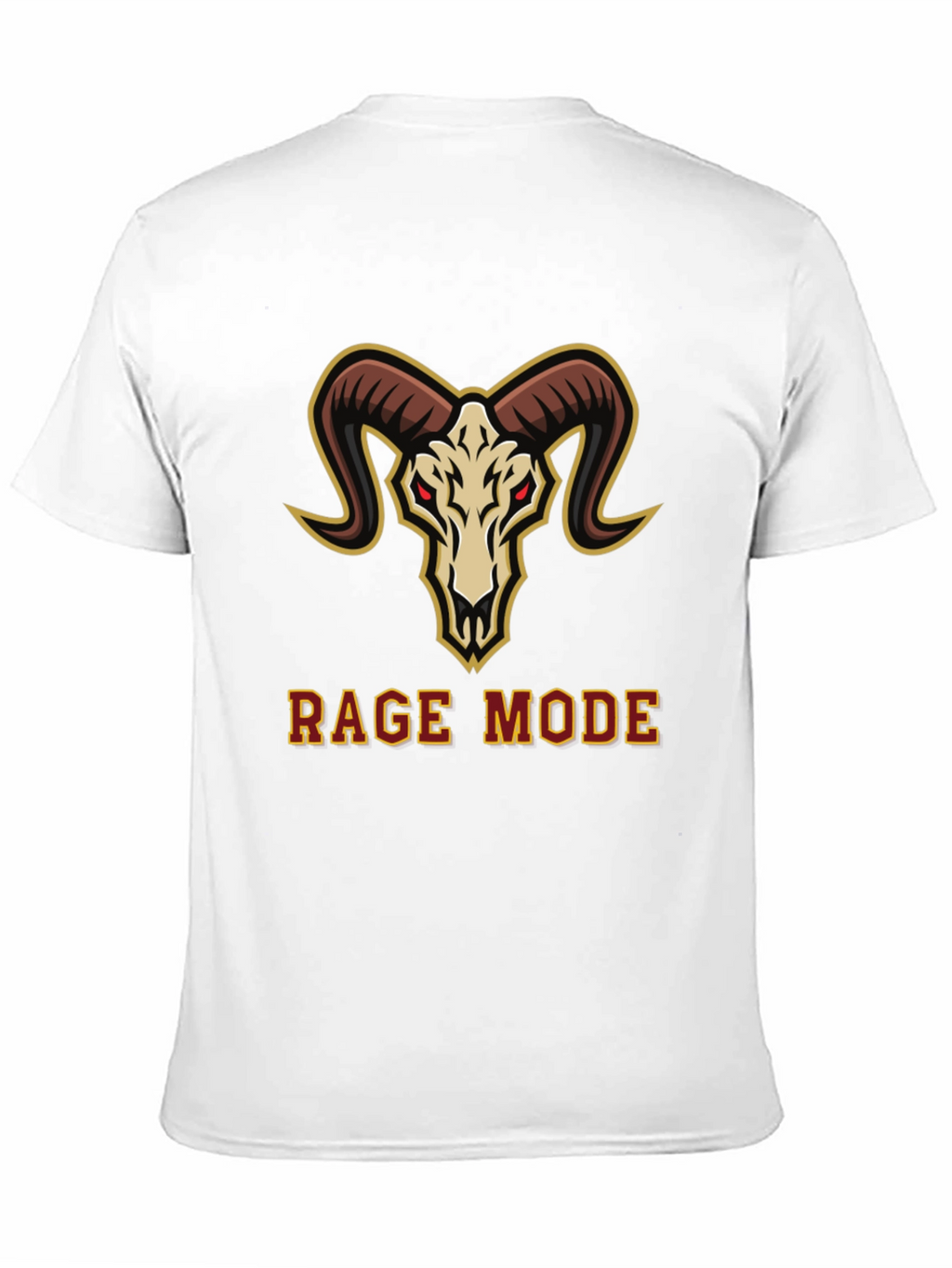Rage Mode Ram Skull Graphic T-Shirt