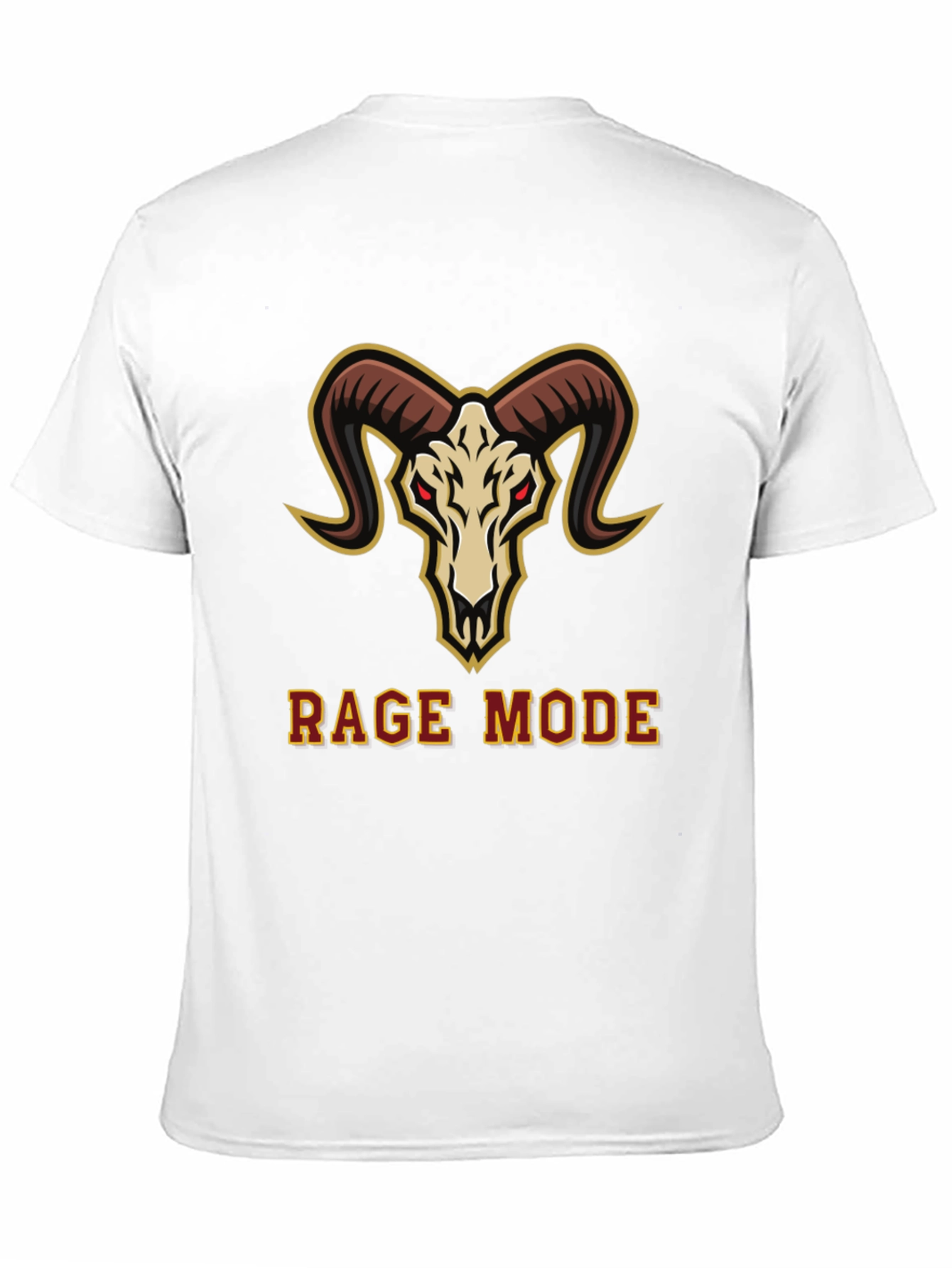 Rage Mode Ram Skull Graphic T-Shirt