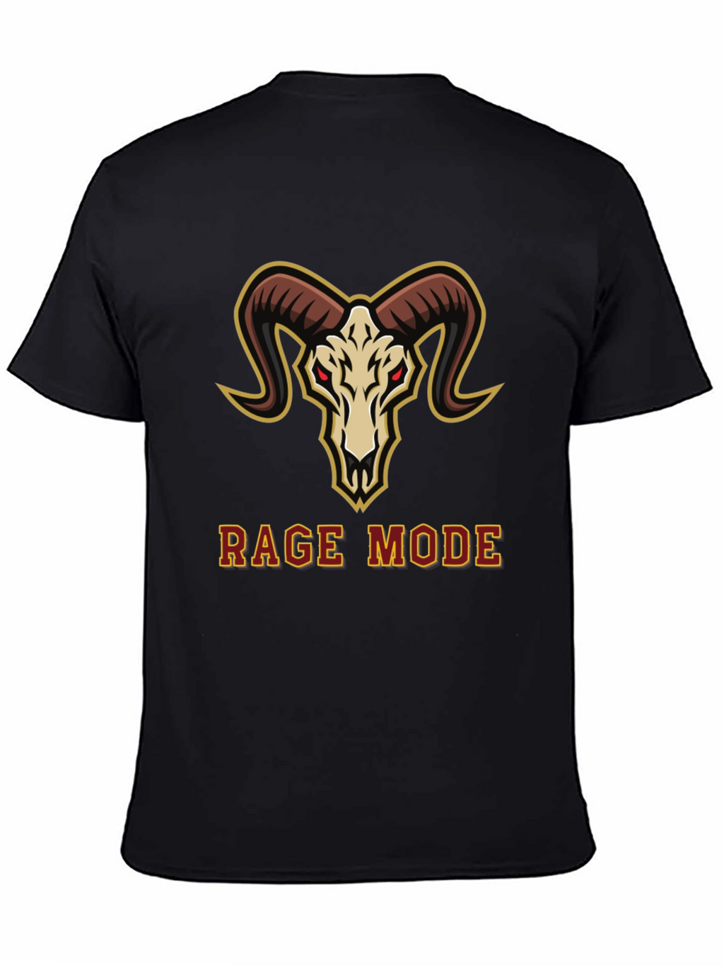 Rage Mode Ram Skull Graphic T-Shirt