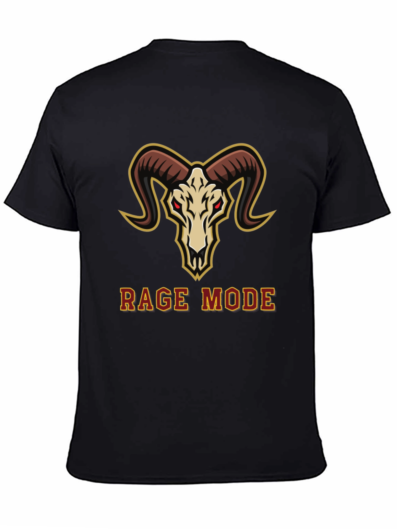 Rage Mode Ram Skull Graphic T-Shirt