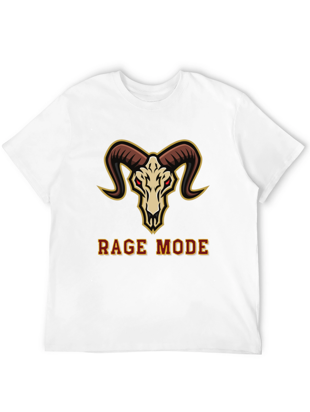 Rage Mode Ram Skull Graphic T-Shirt