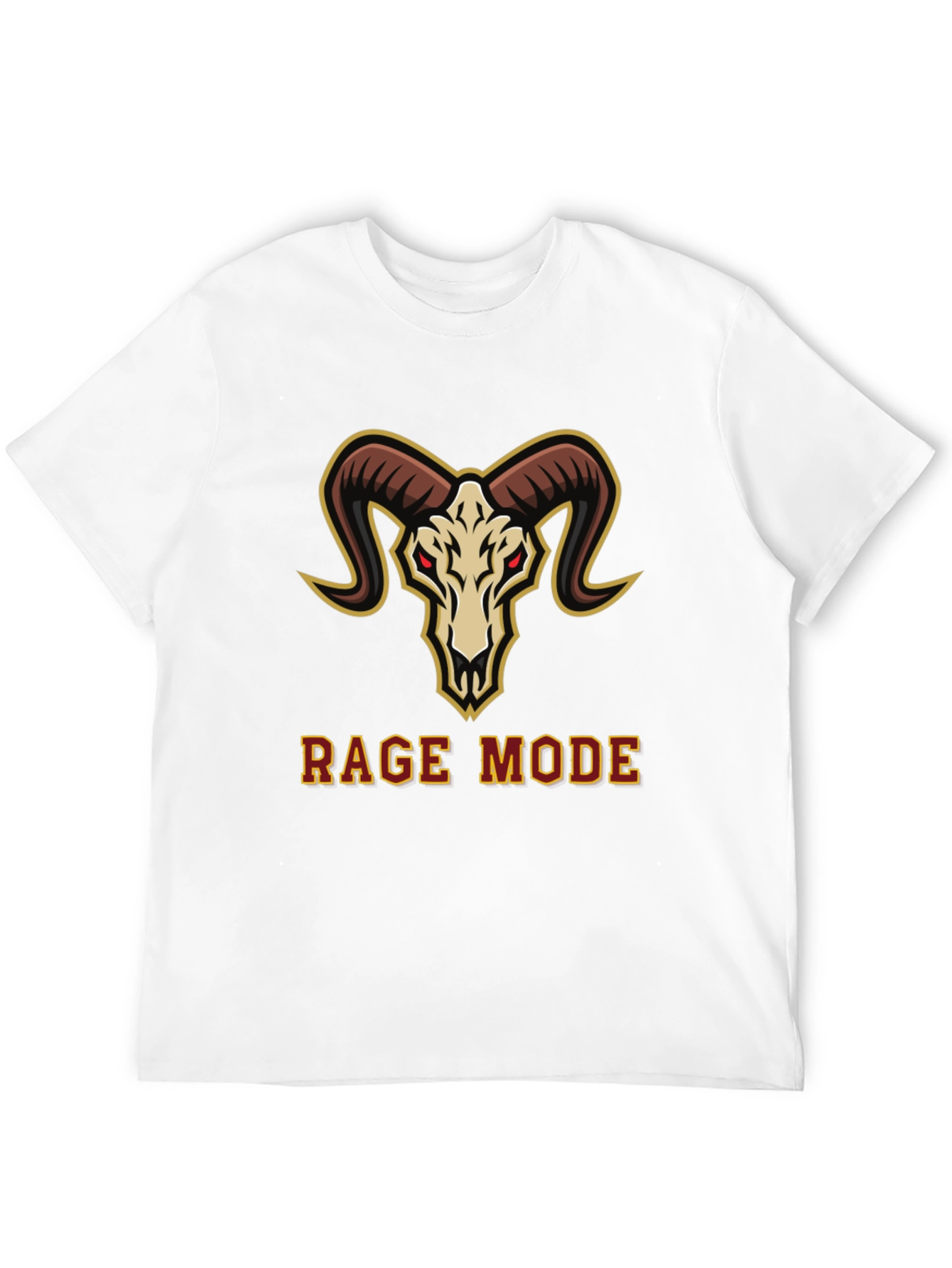 Rage Mode Ram Skull Graphic T-Shirt