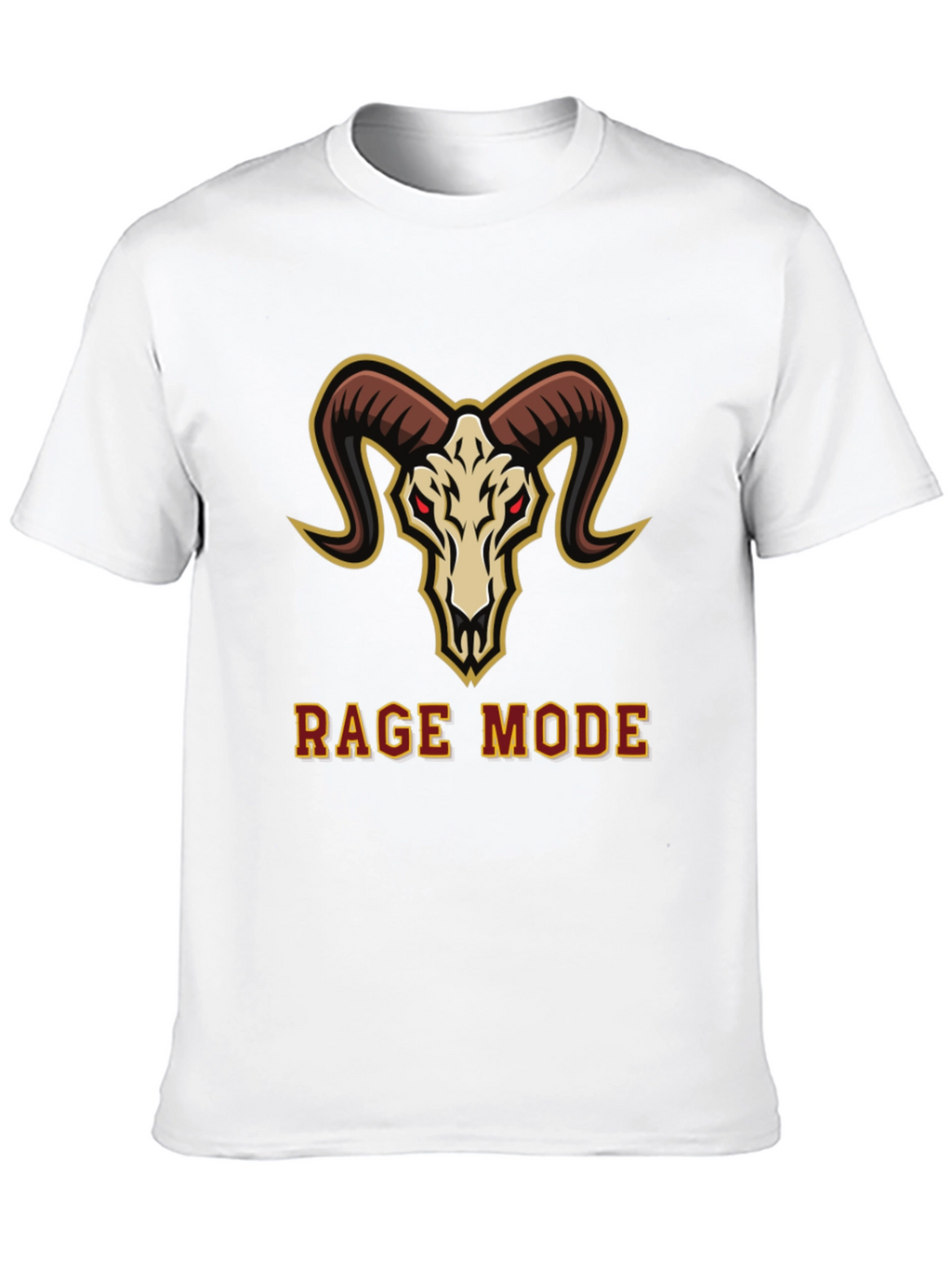 Rage Mode Ram Skull Graphic T-Shirt