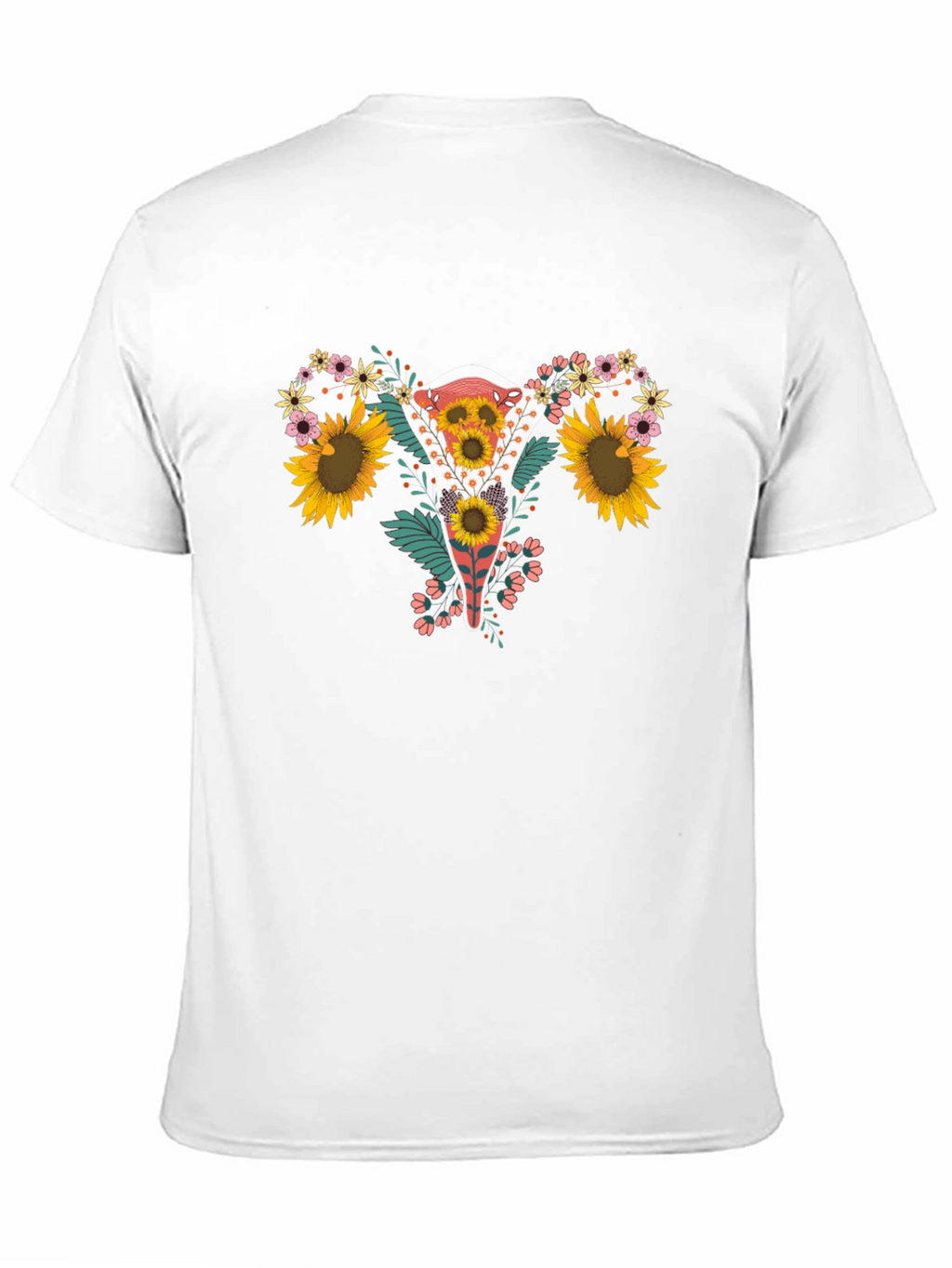 Floral Uterus Graphic Tee