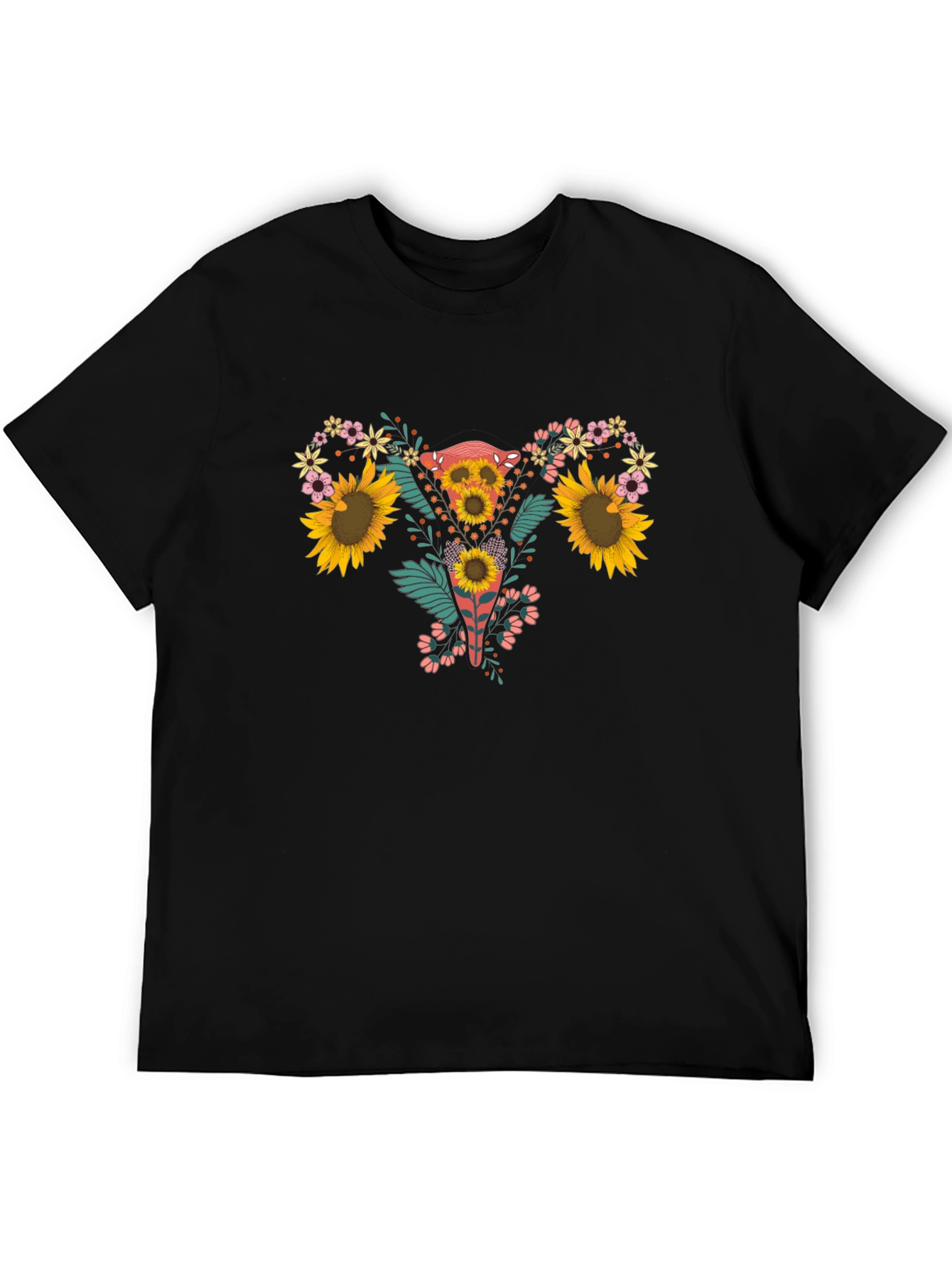 Floral Uterus Graphic Tee