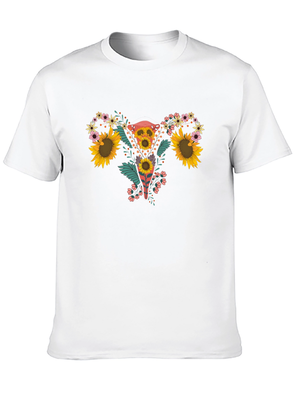 Floral Uterus Graphic Tee