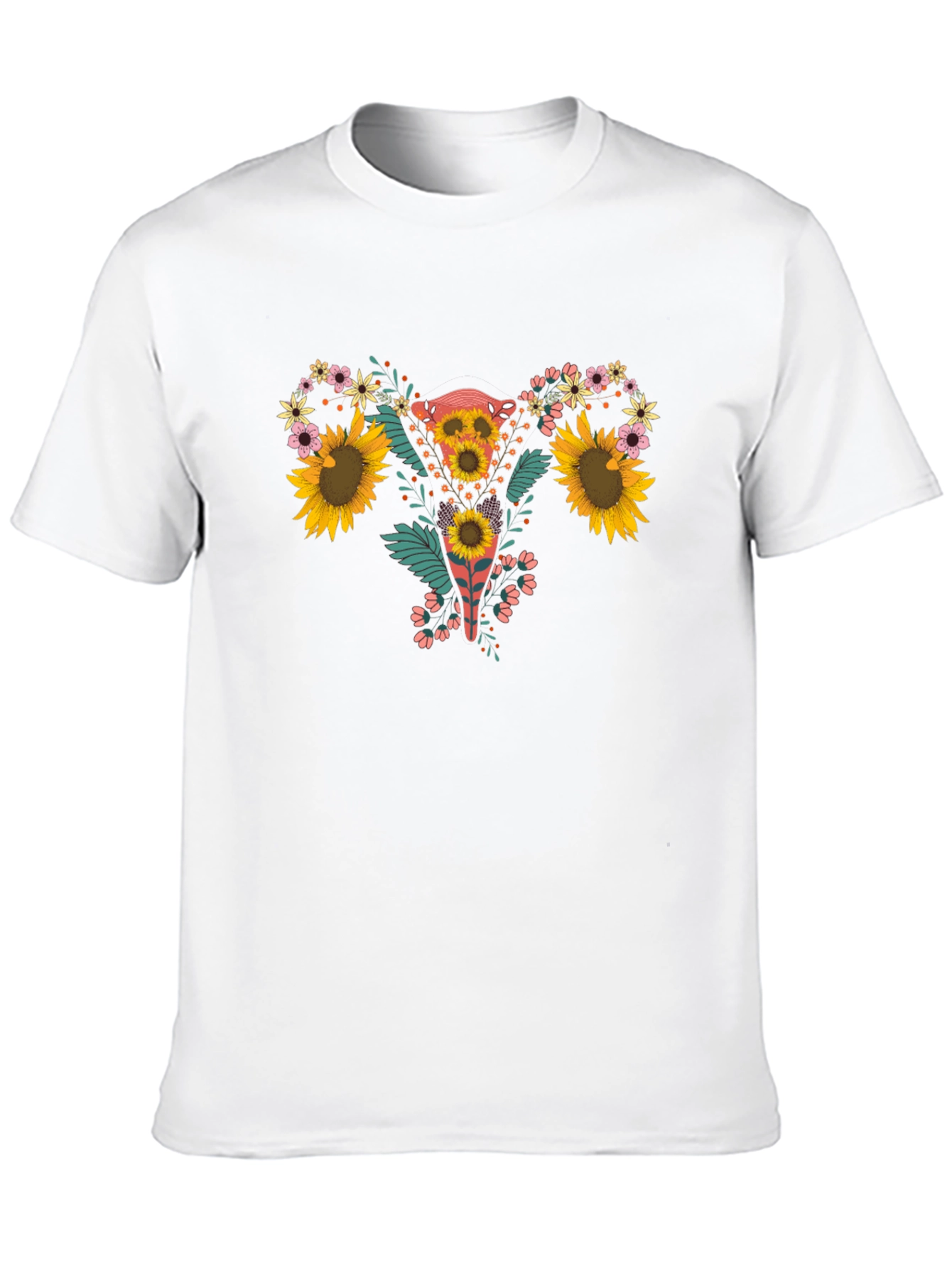 Floral Uterus Graphic Tee