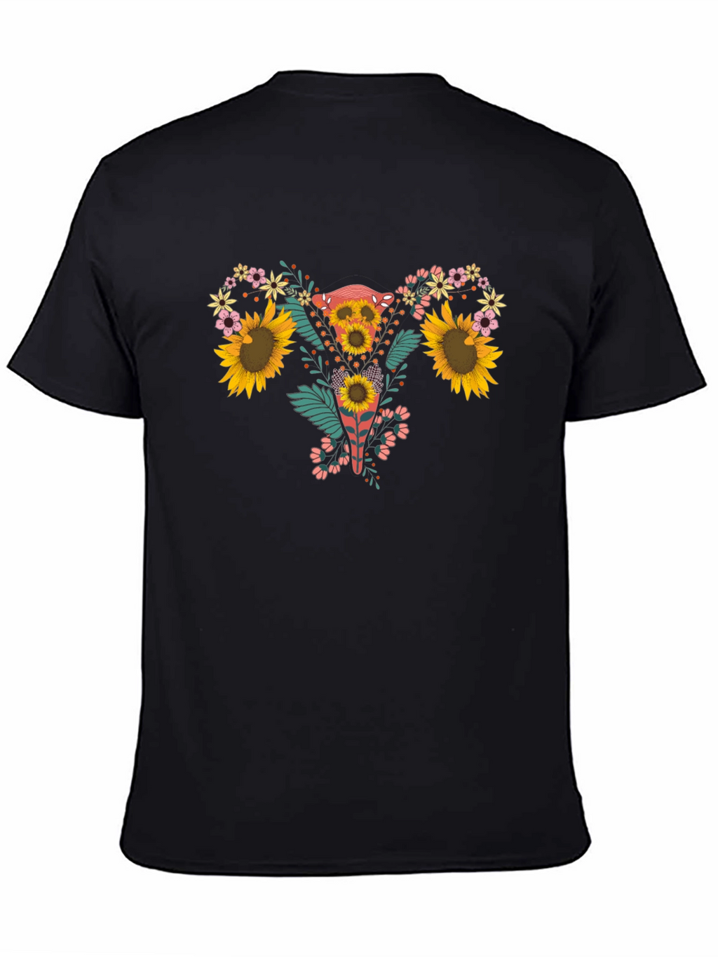Floral Uterus Graphic Tee