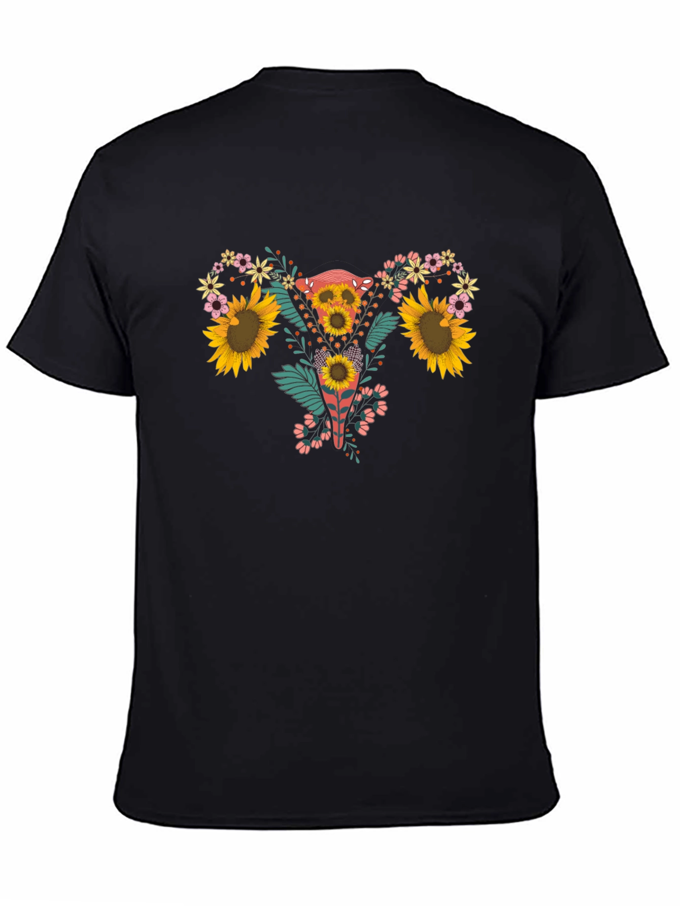 Floral Uterus Graphic Tee