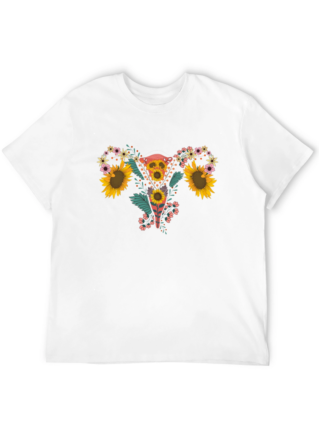Floral Uterus Graphic Tee