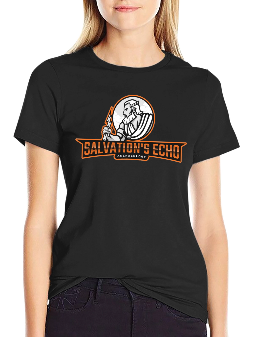 Salvations Echo Archaeology T-Shirt Zeus Graphic Black
