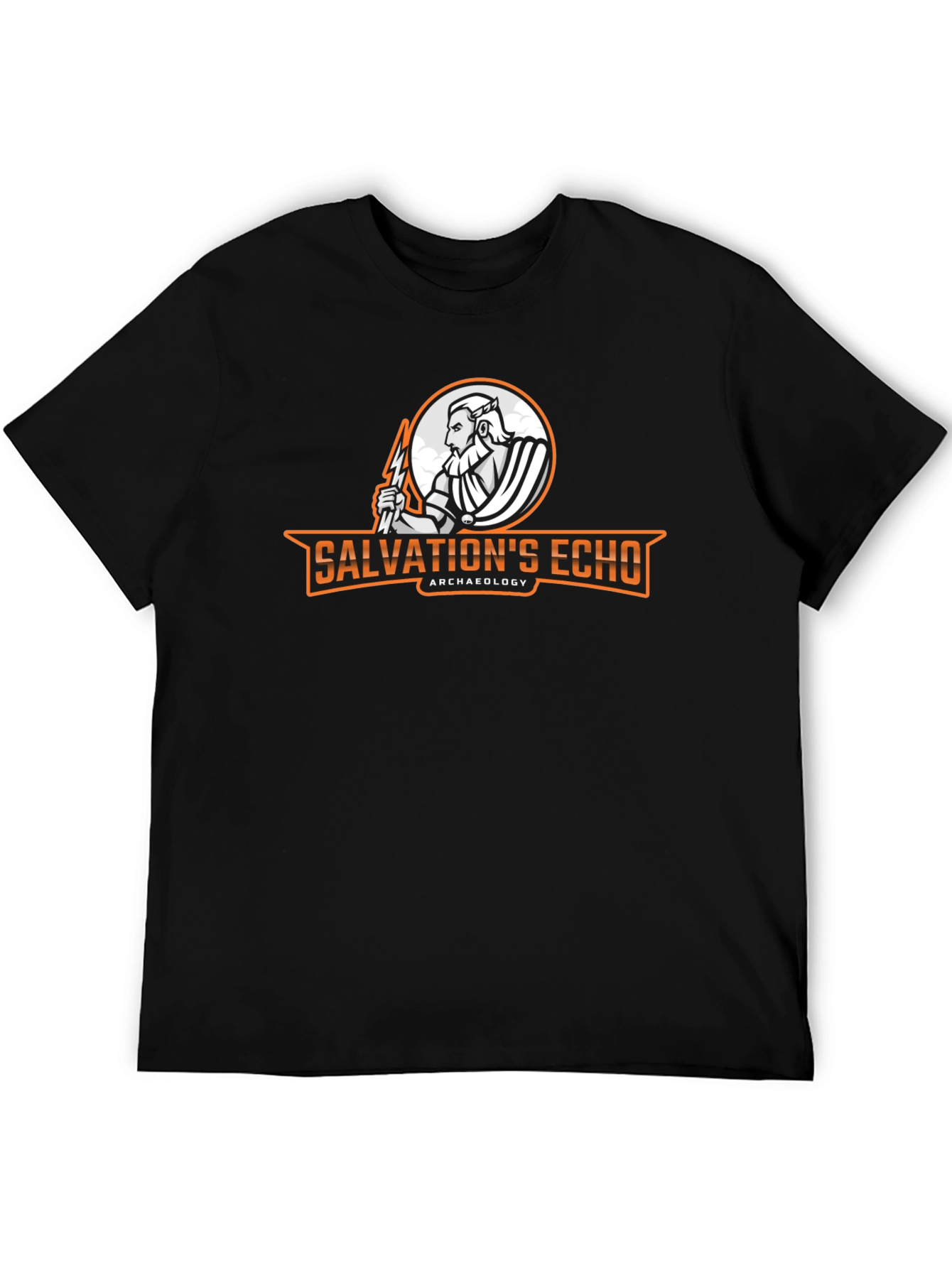 Salvations Echo Archaeology T-Shirt Zeus Graphic Black