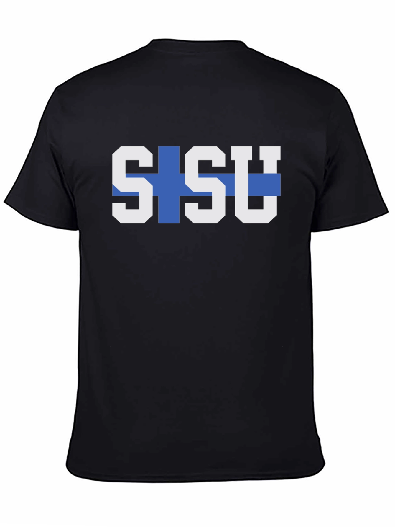 Sisu Finland Flag Graphic Tee - Black T-Shirt