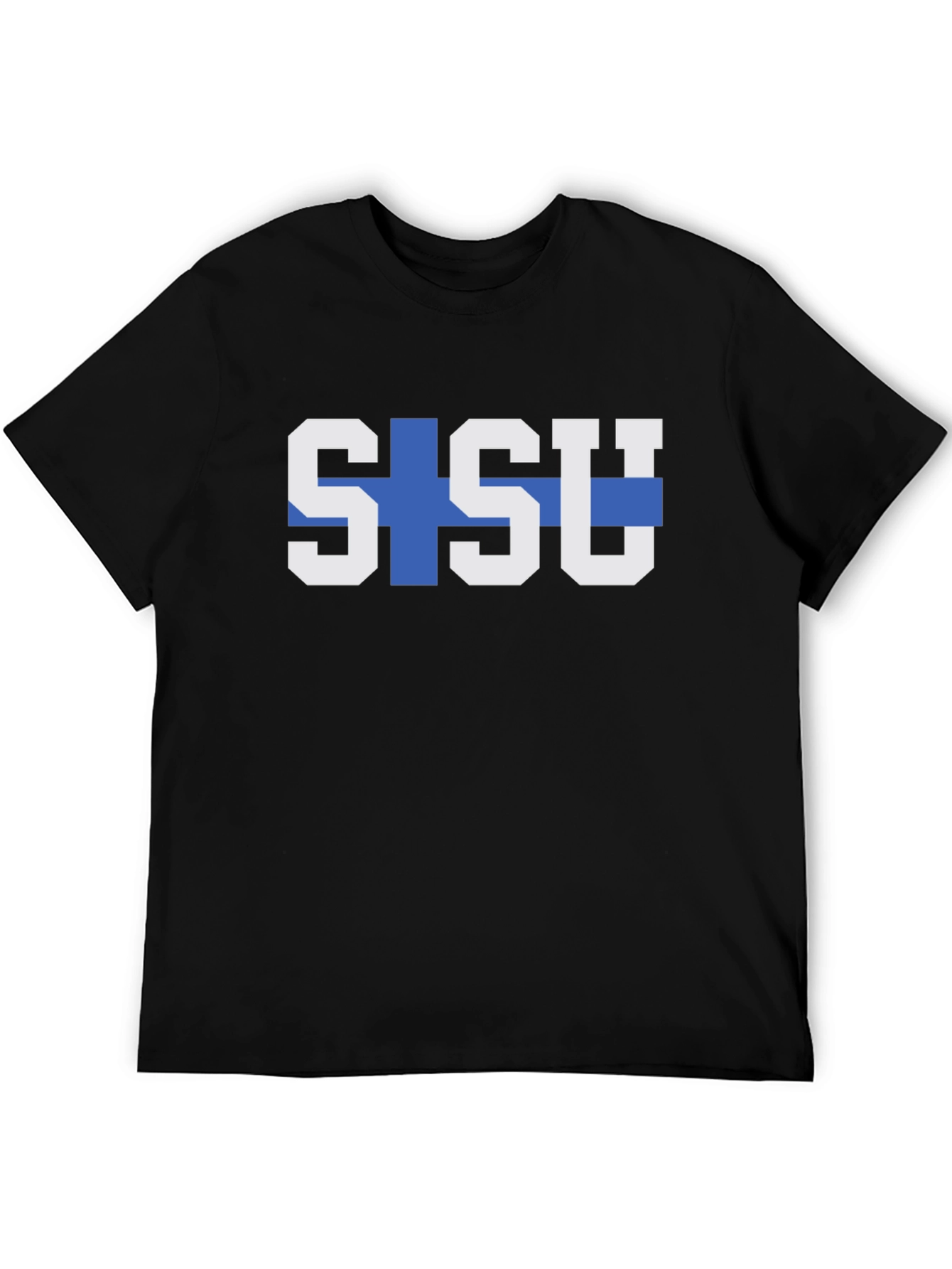 Sisu Finland Flag Graphic Tee - Black T-Shirt
