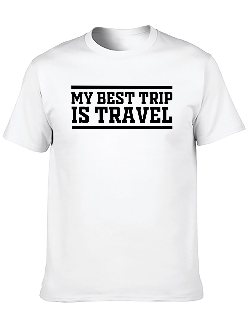 My Best Trip is Travel Black T-Shirt