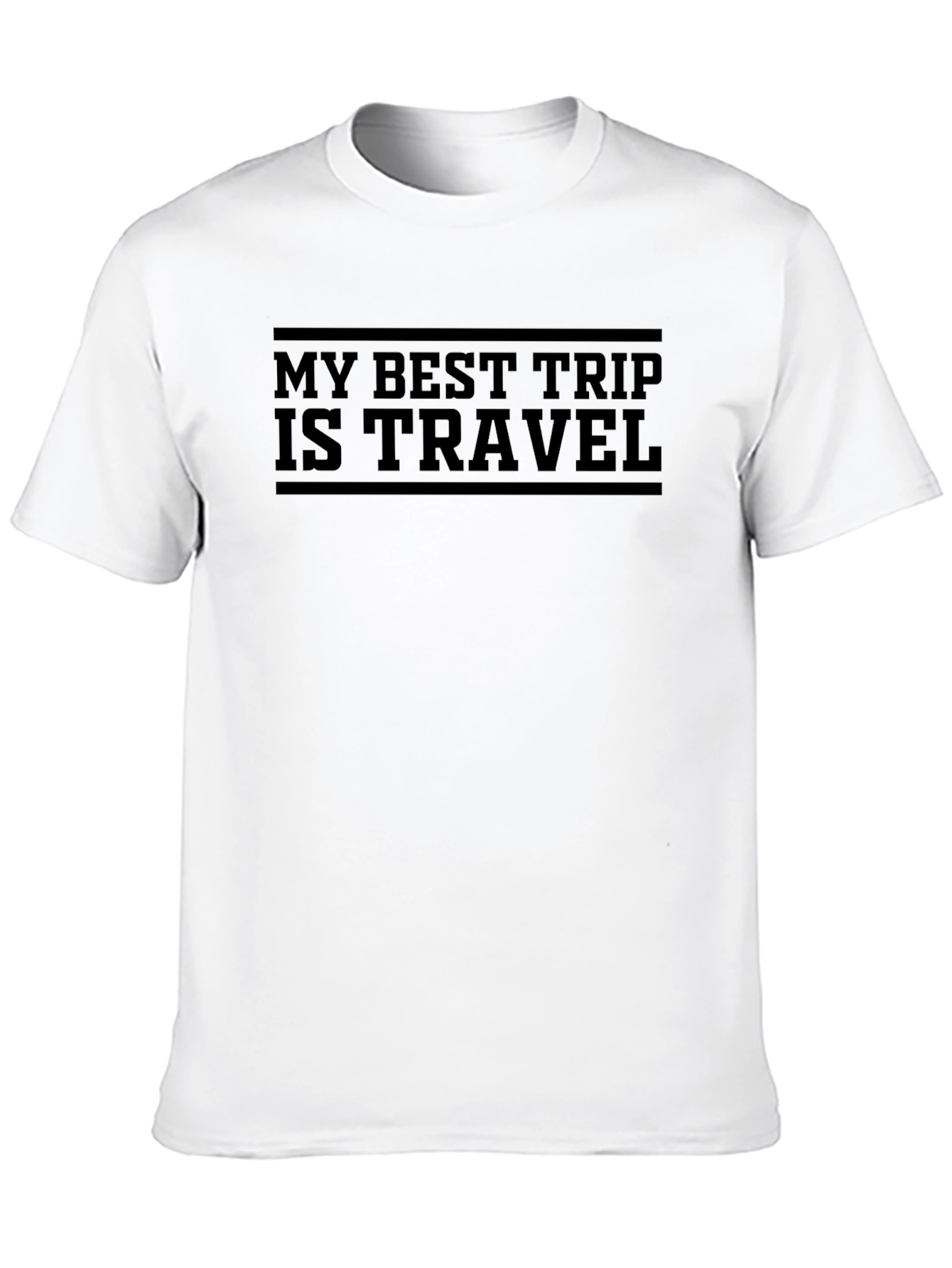 My Best Trip is Travel Black T-Shirt