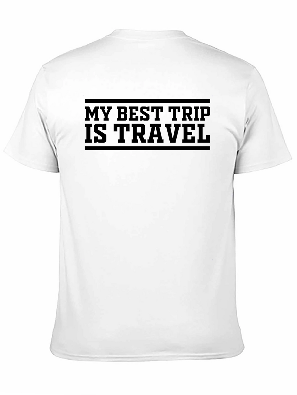 My Best Trip is Travel Black T-Shirt